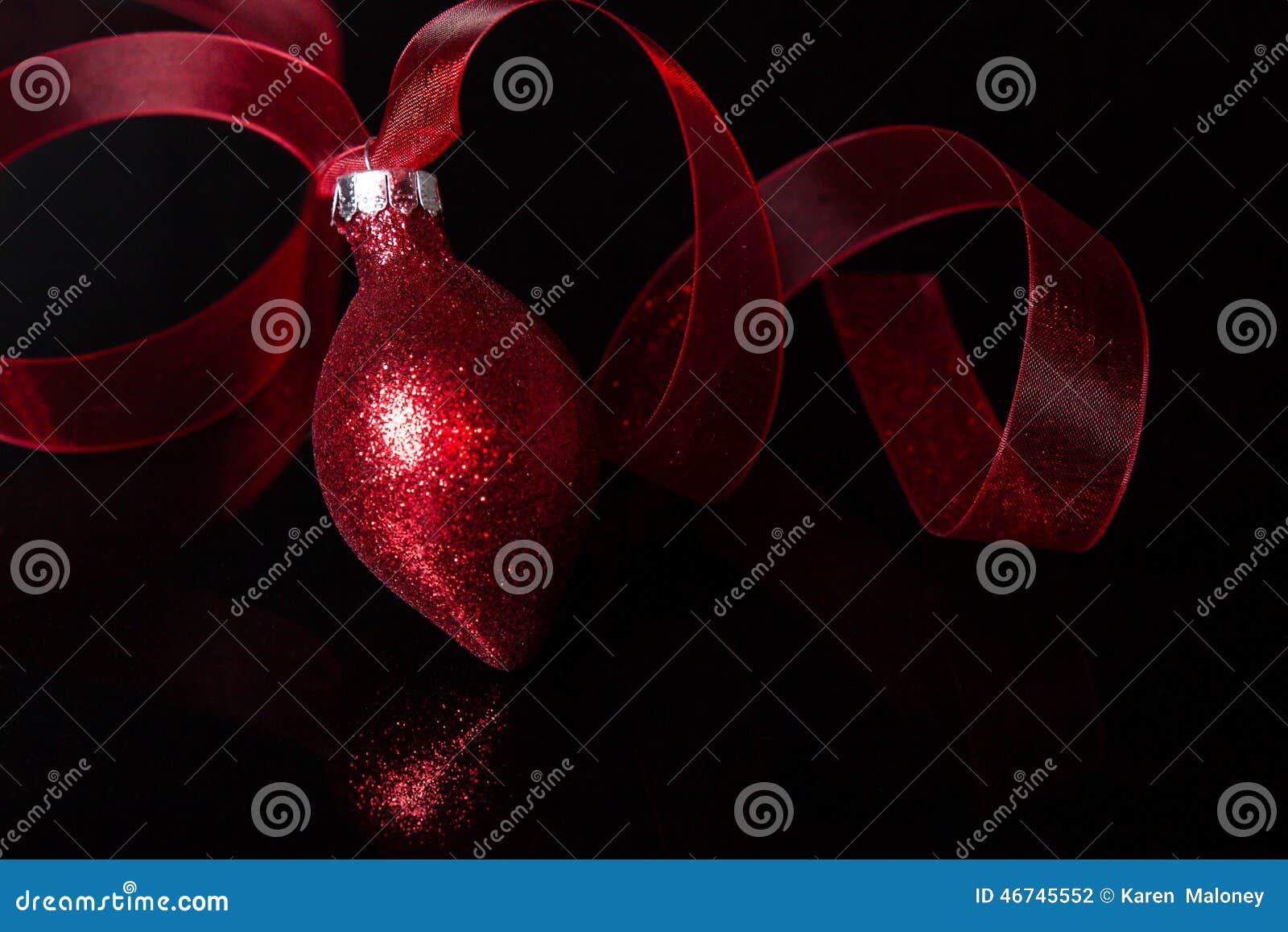 Red Christmas bulb stock photo. Image of sparkles, christmas 46745552