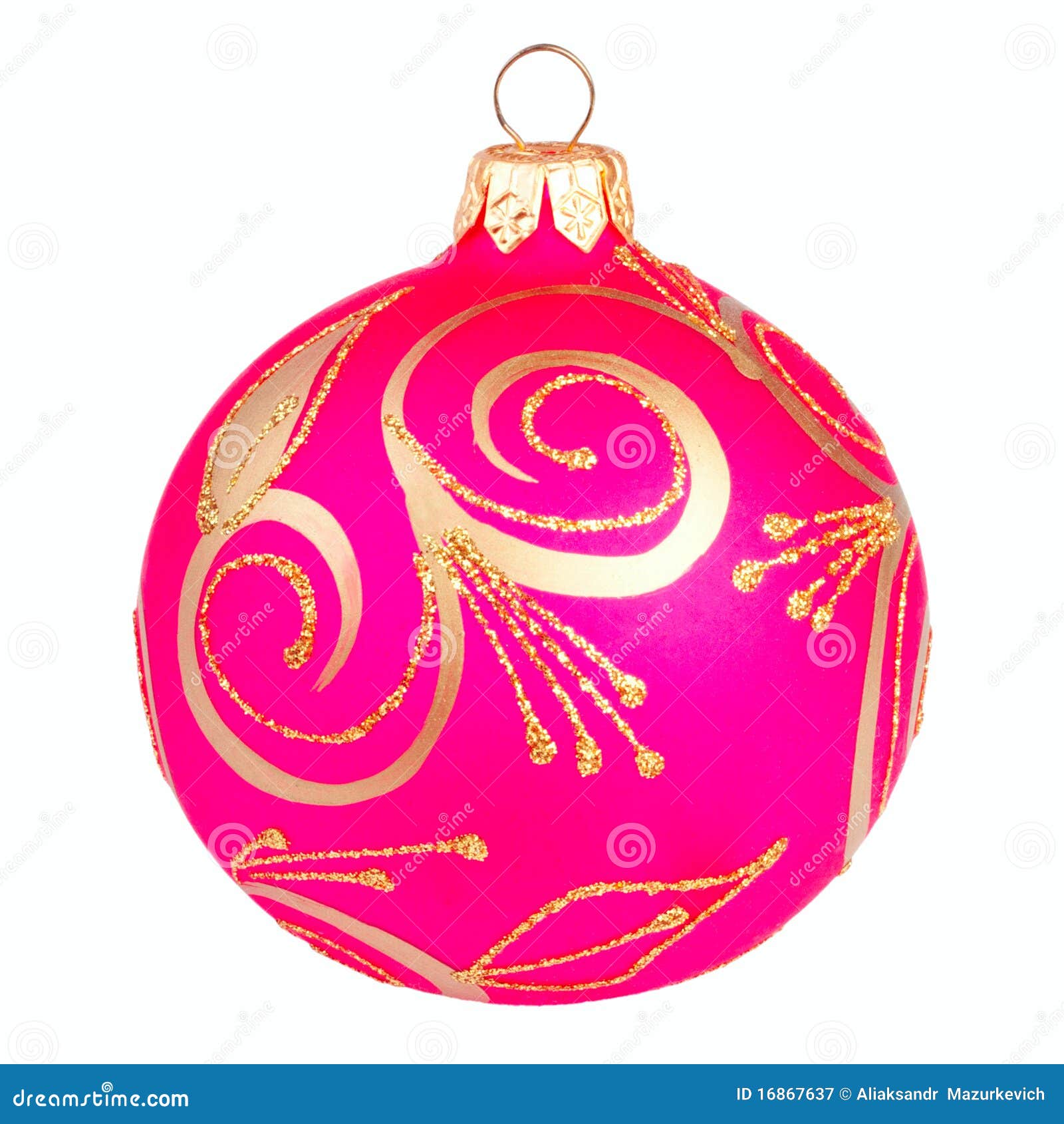 Red Christmas Decorative Ball Stock Image Image of ball, bright 16867637