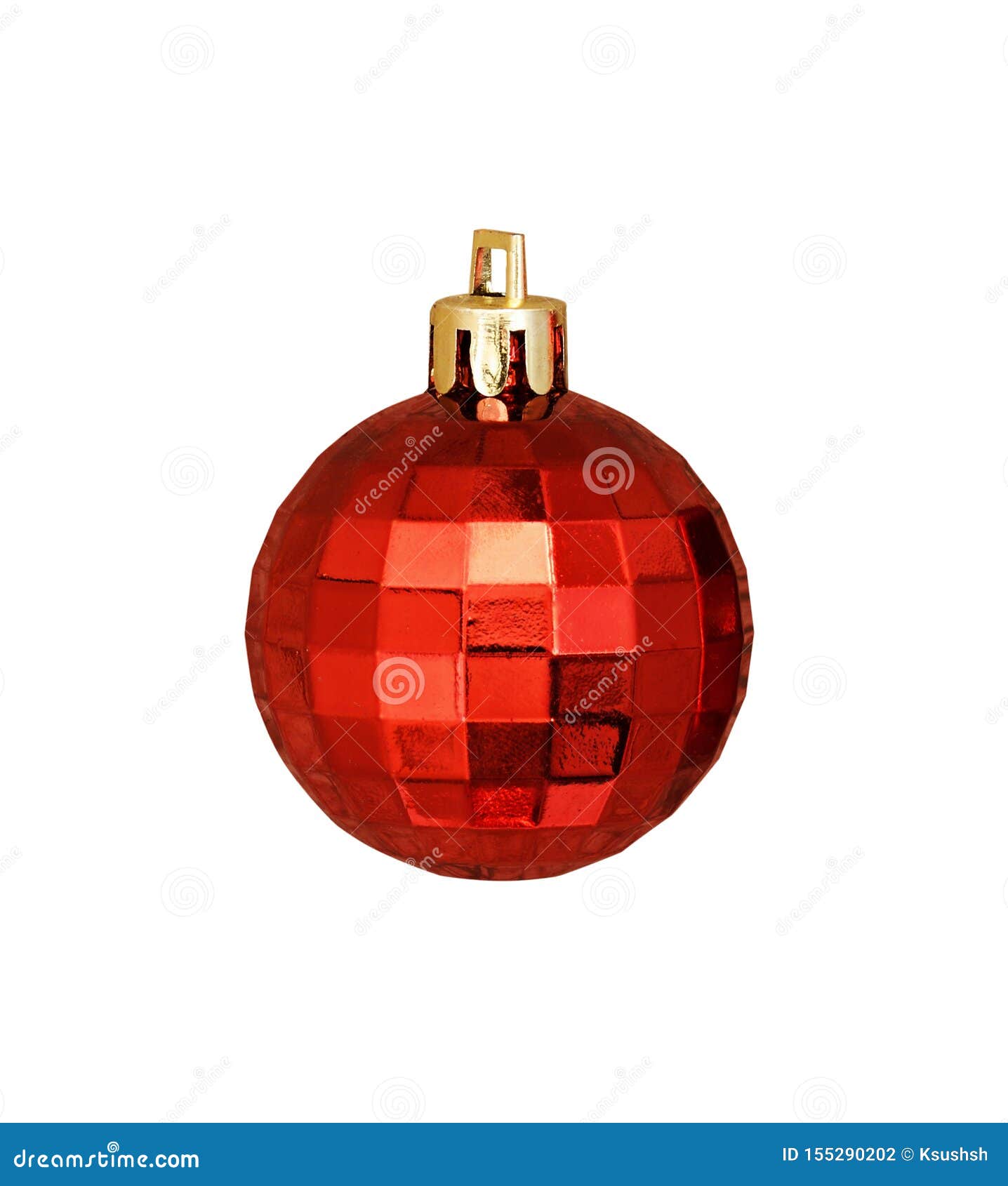 Red Christmas Decorative Ball Stock Photo Image of closeup, christmas