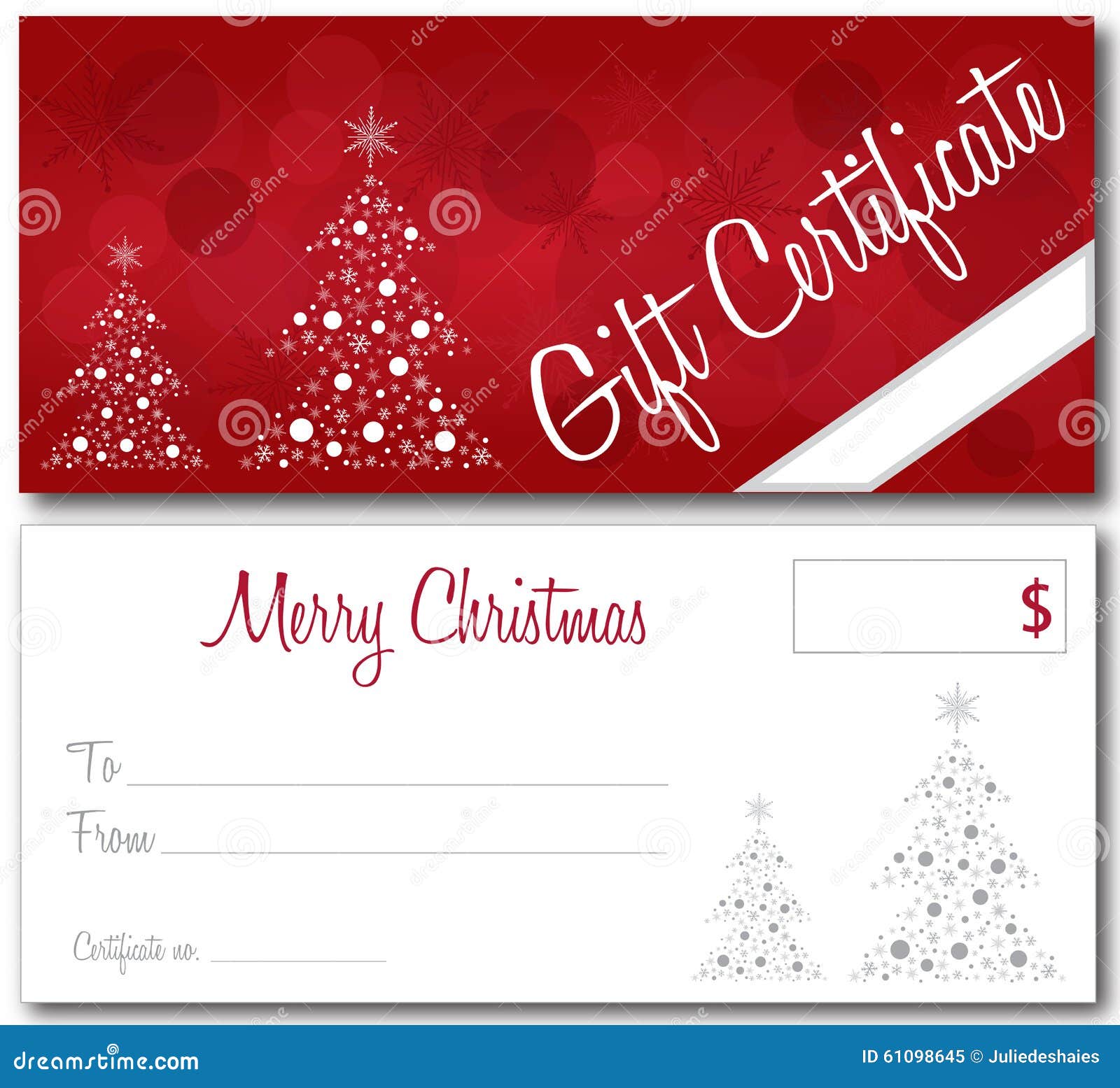 Christmas Gift Certificate Templates