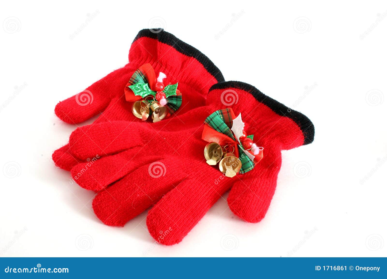 Red Christmas Gloves stock image. Image of glove, gloves 1716861