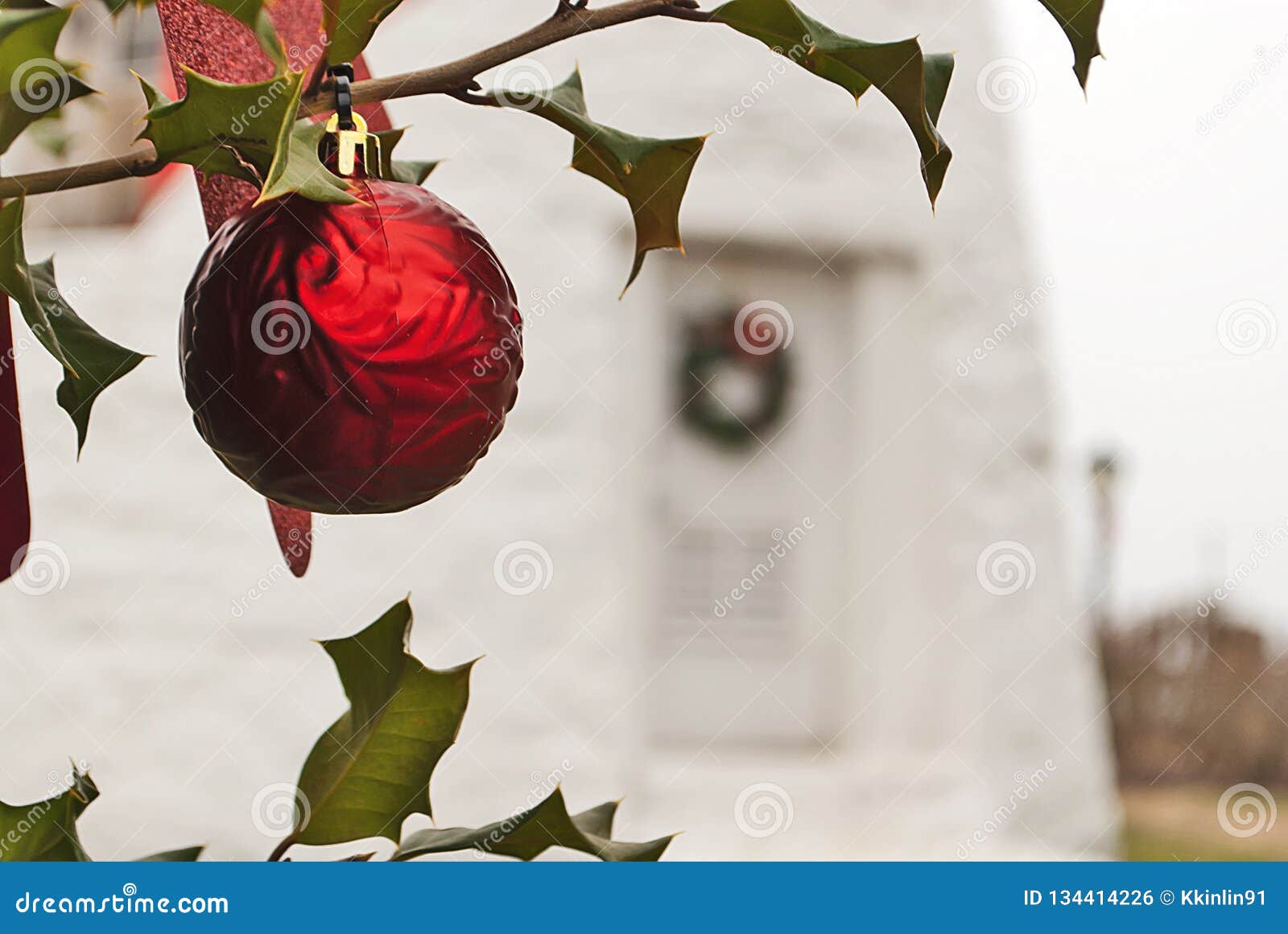 Red Christmas Holiday Festive Ornament Stock Photo - Image of grace ...