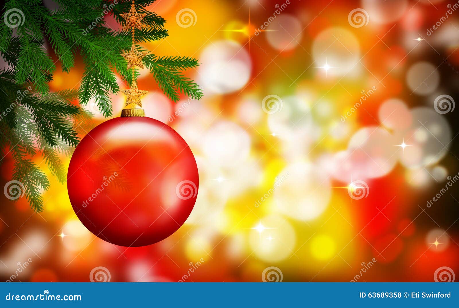 Red Christmas ornament stock photo. Image of ornament - 63689358