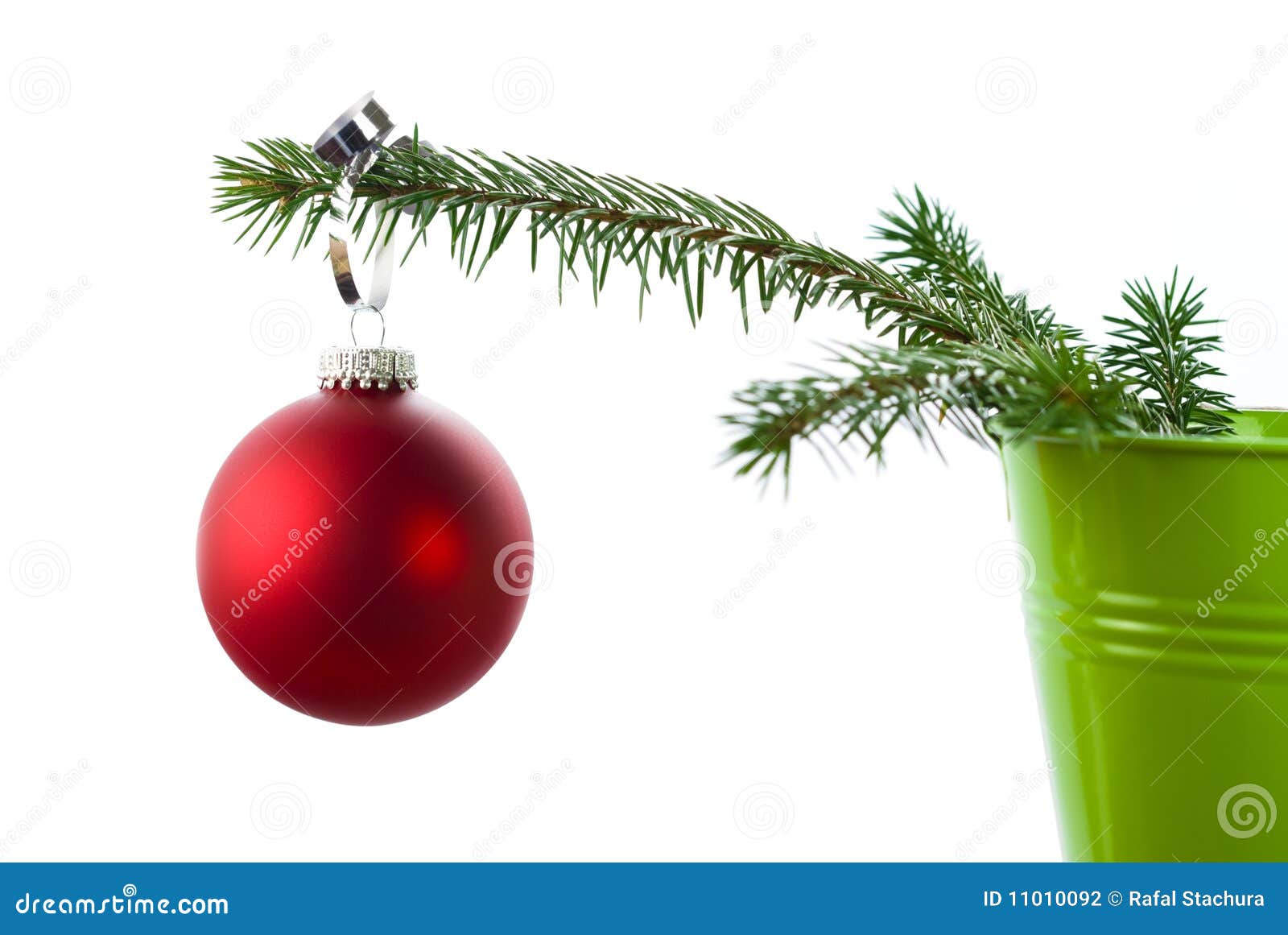 Red Christmas tree bauble stock photo. Image of decorate 11010092