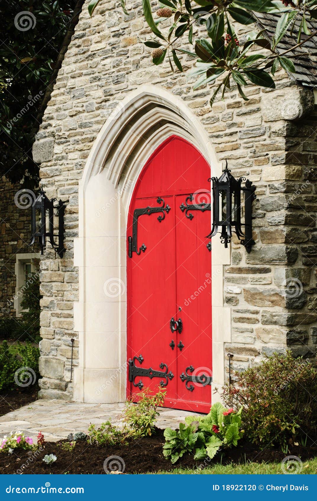 Red Church Door stock photo. Image of knocker, entrance - 18922120