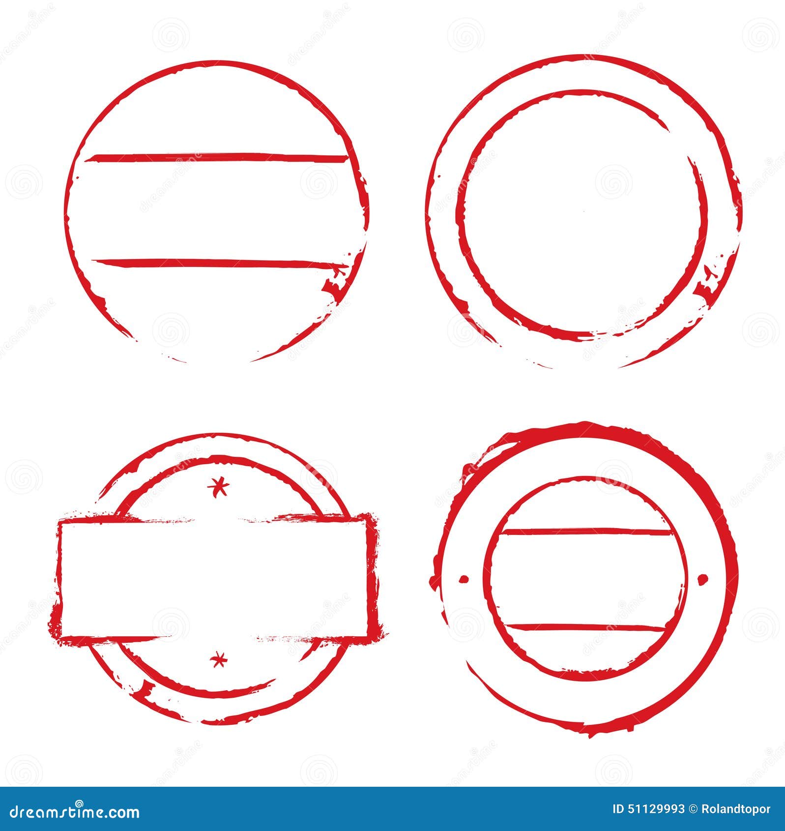 Red Circles Frames And Grunge Stamps Stock Illustration Red Circles Frames And Grunge Stamps Stock Illustration