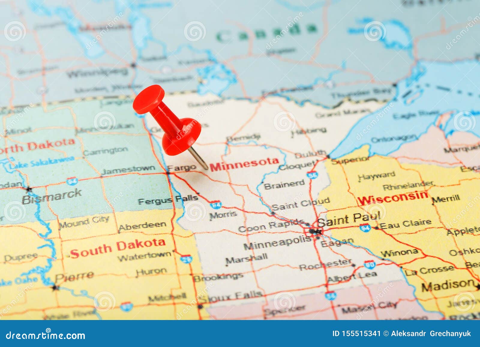 Saint Paul Map, Map of Saint Paul, Capital of Minnesota