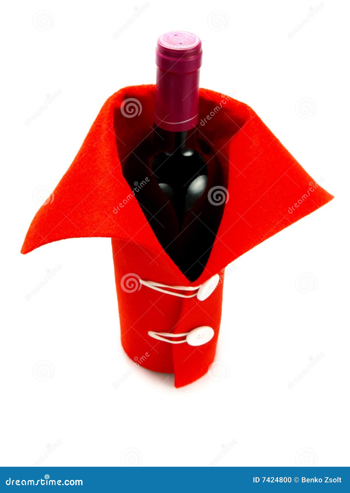 red clothed wine for christmas, new year's eve