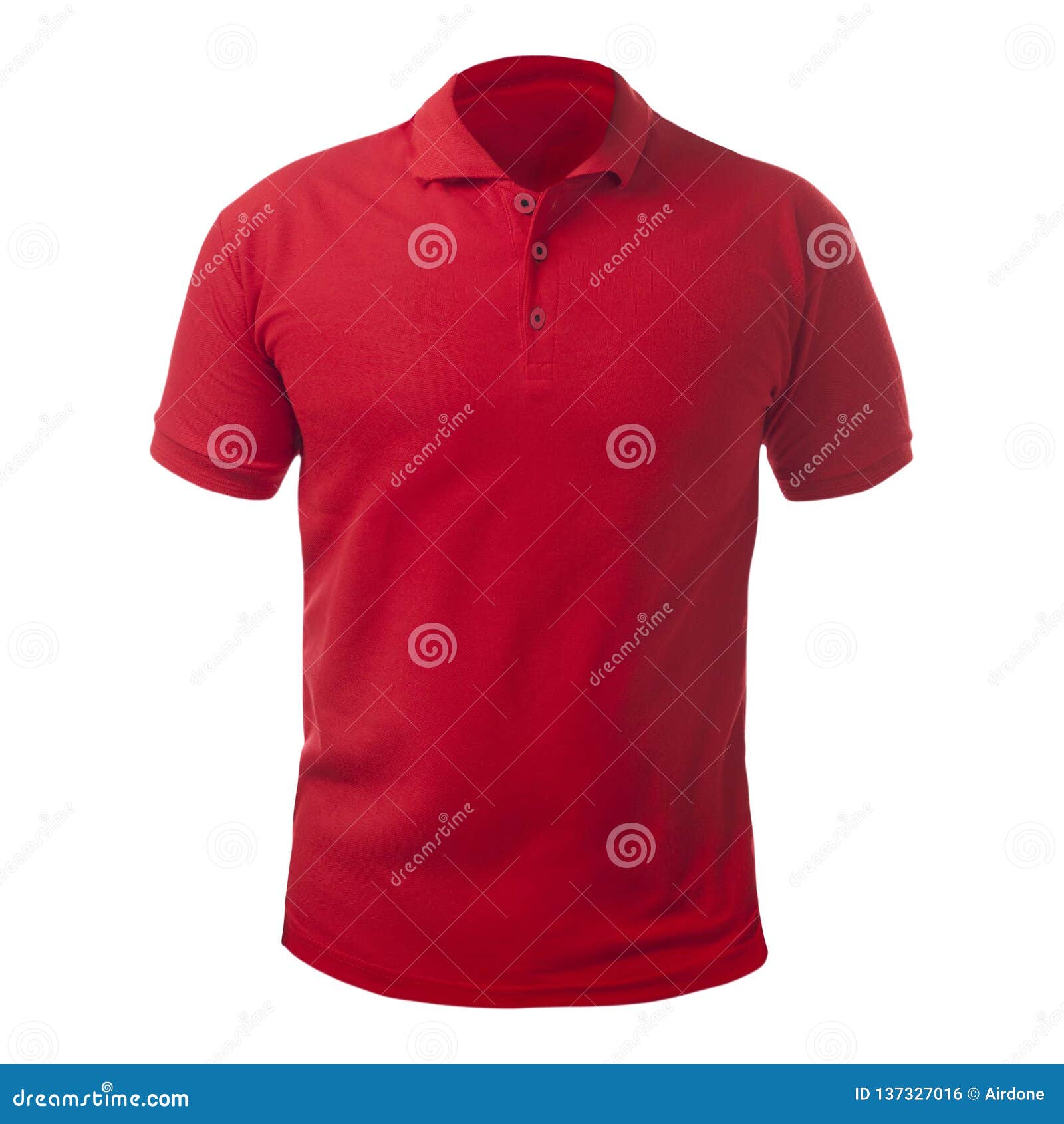 plain red polo shirt