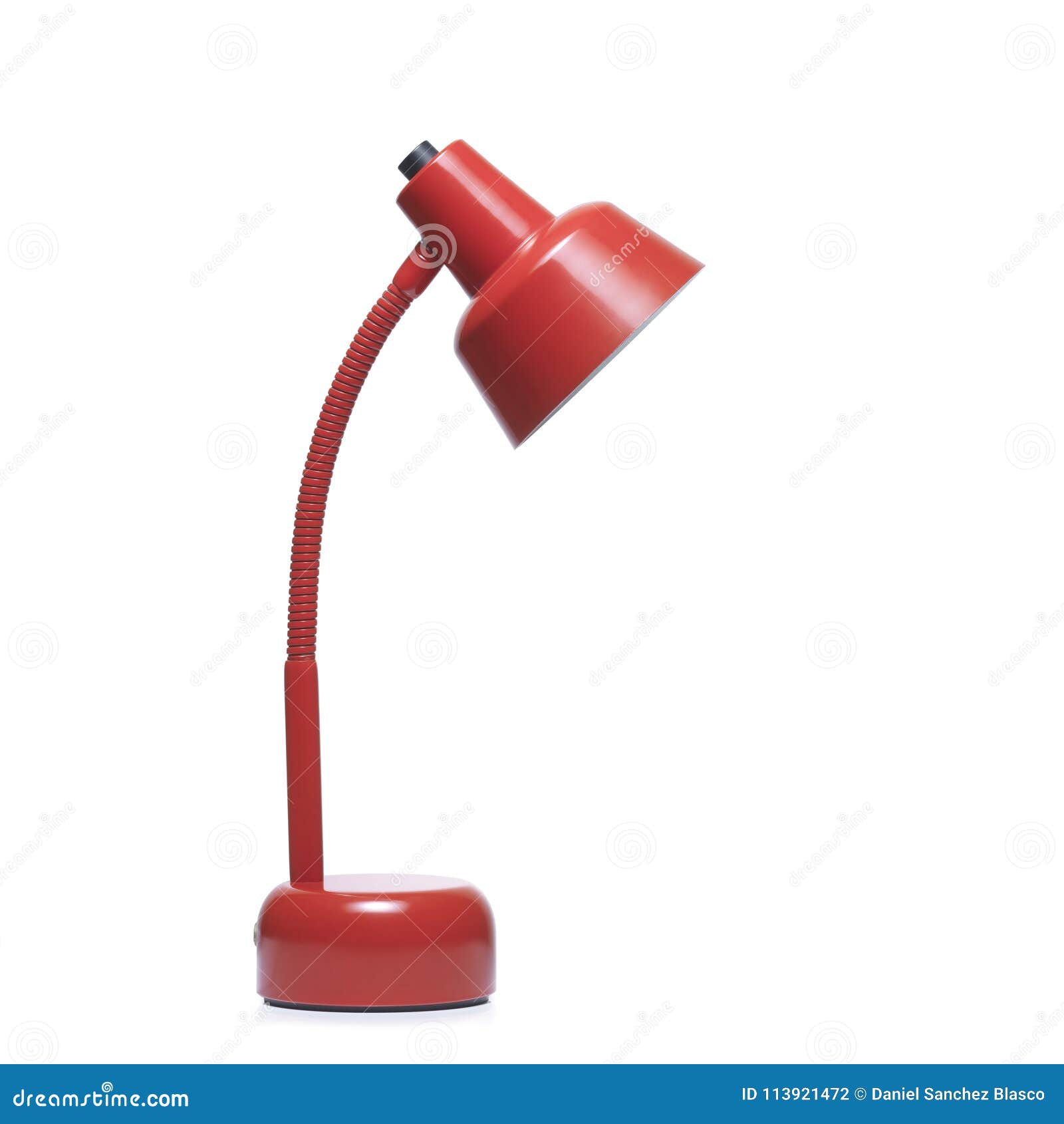 Red Colo Flex Lamp Against White Background Stock Photo Image Of