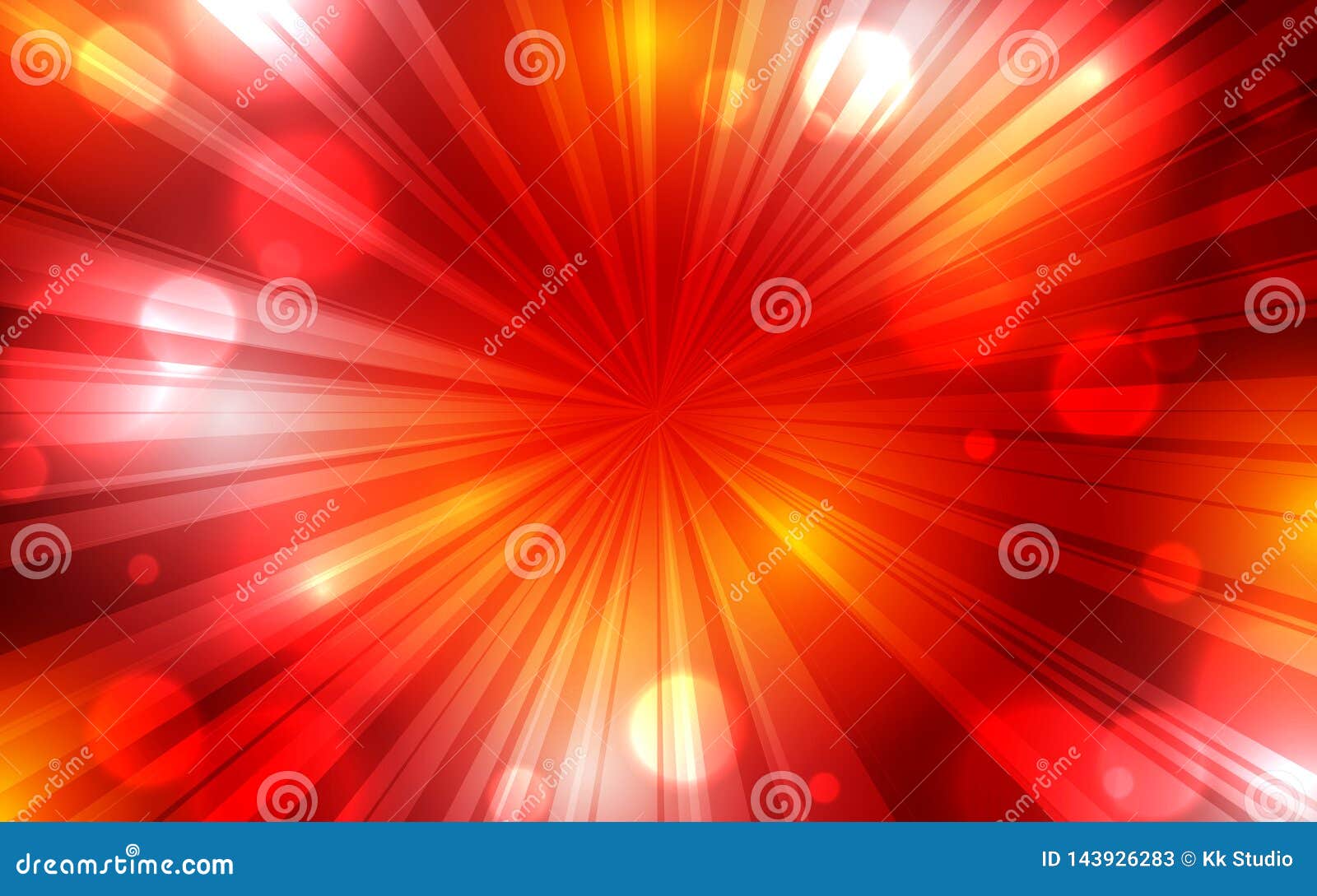 red orange burst background