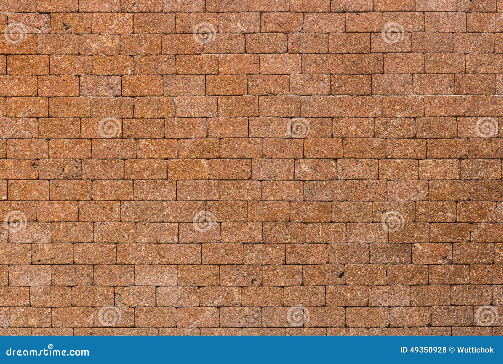 Red Color of Decorative Laterite Stone Wall Surface Stock Photo Image