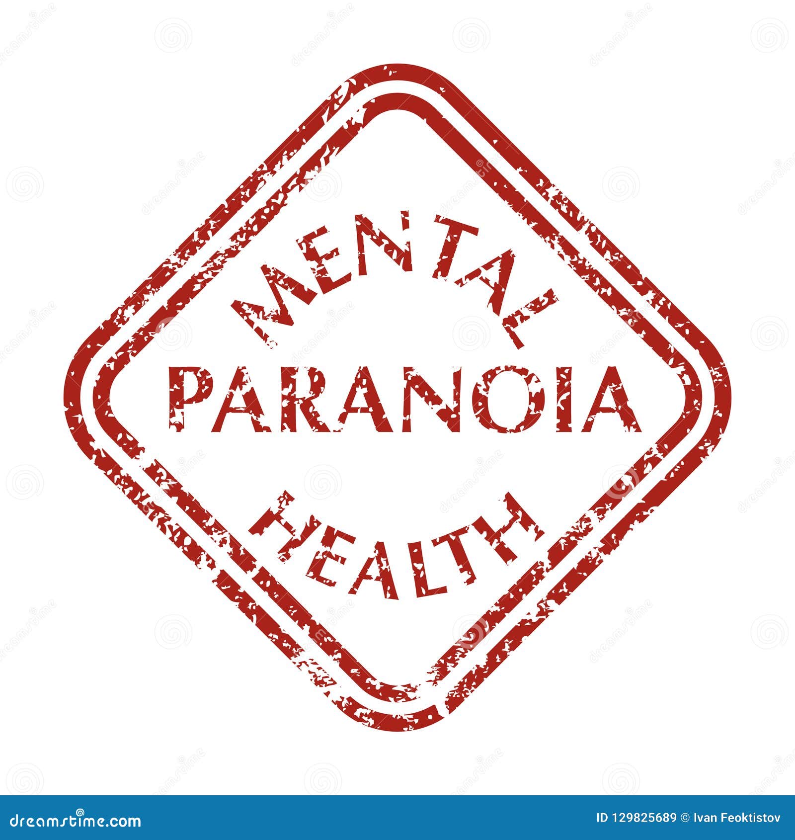 mental disorder paranoia stamps