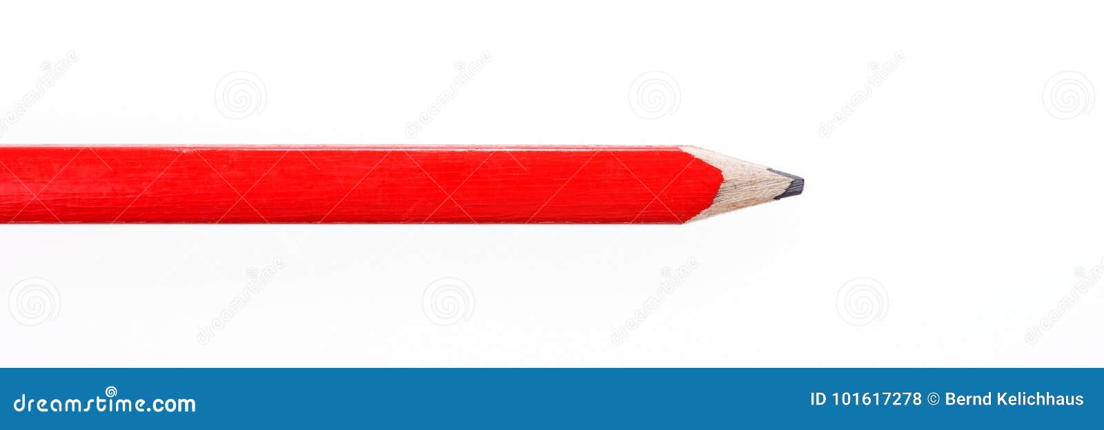 Red Construction Pencil Isolated on White Stock Photo Image of
