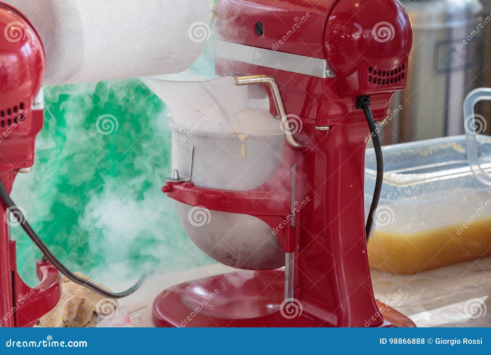 Red Cooking Device, Electric Bakery Machine Stock Photo Image of