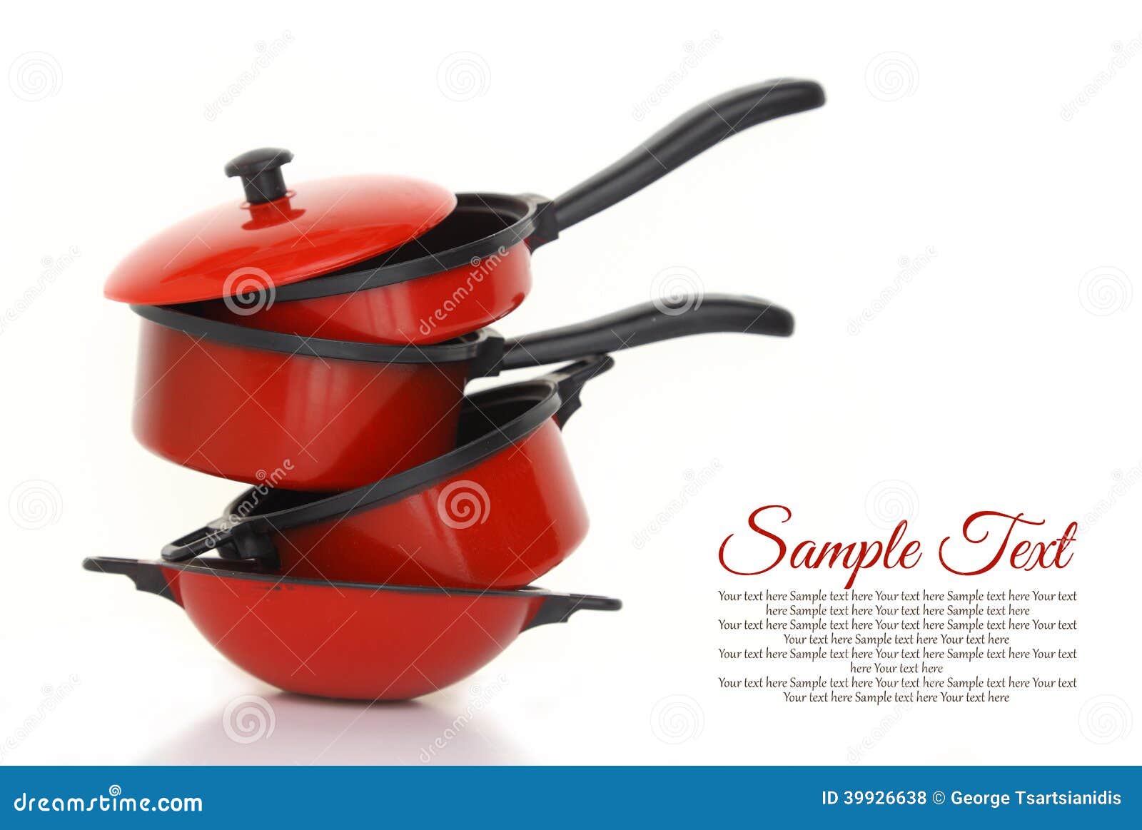 red cookware set