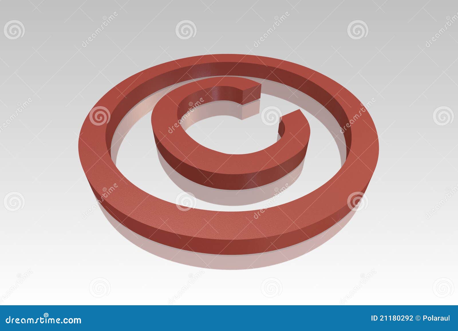 Red Copyright Symbol stock illustration. Illustration of symbol 21180292