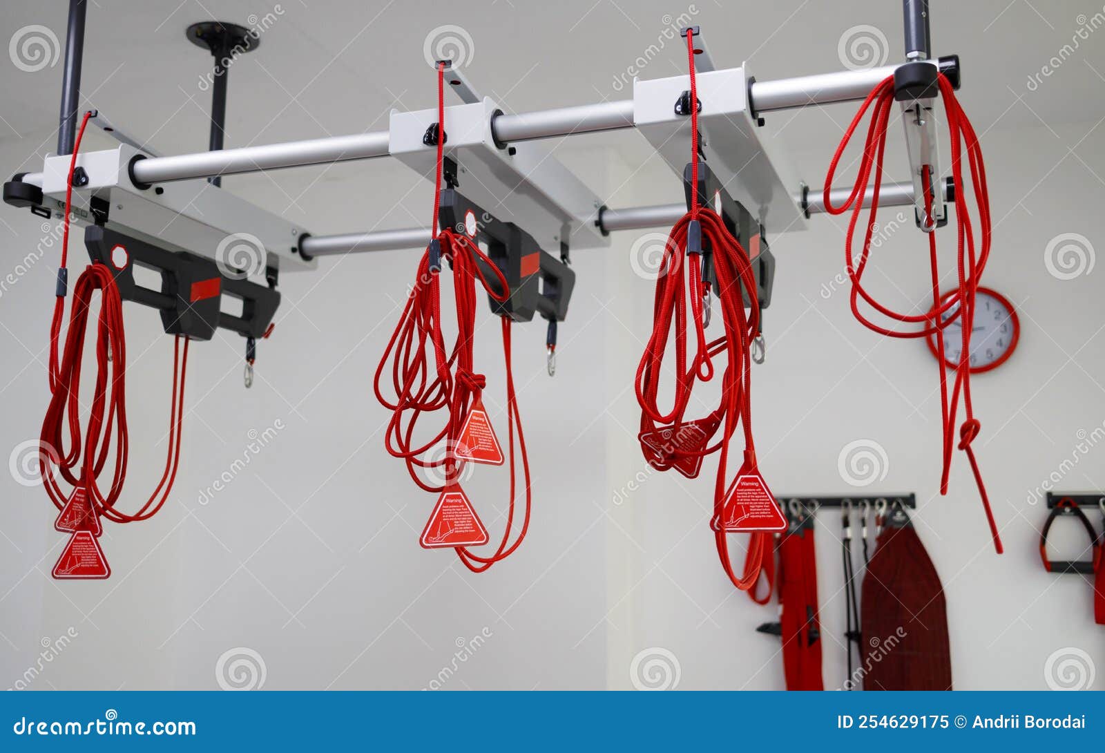 Red Cord Suspension Therapy System. Stock Image - Image of treatment,  neuromuscular: 254629175