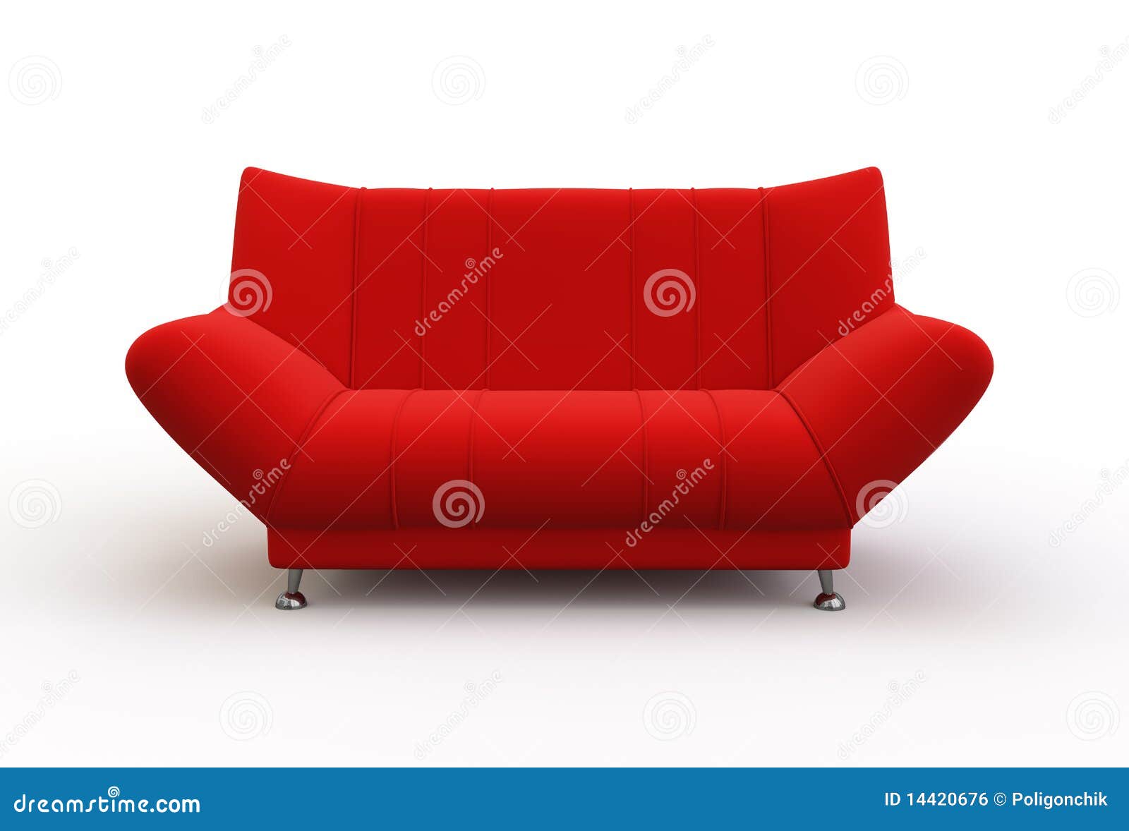 red couch.