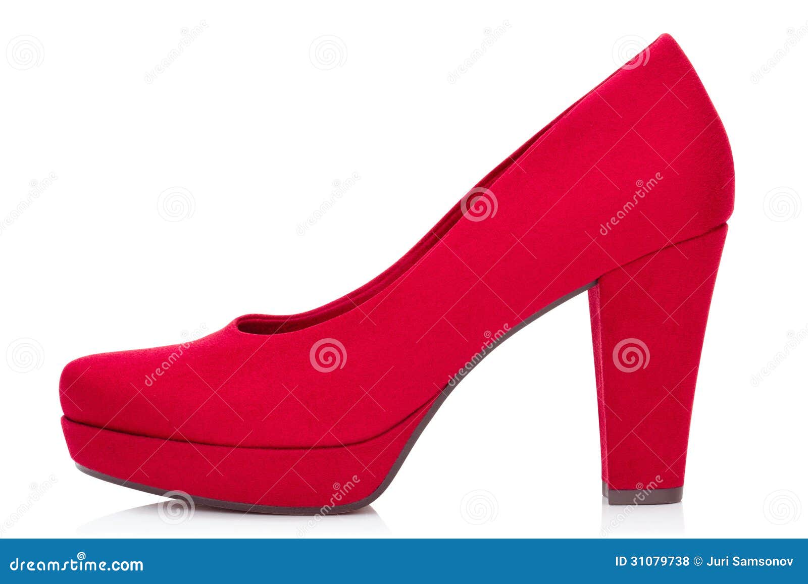 Red court shoe. stock photo. Image of glamour, shopping - 31079738