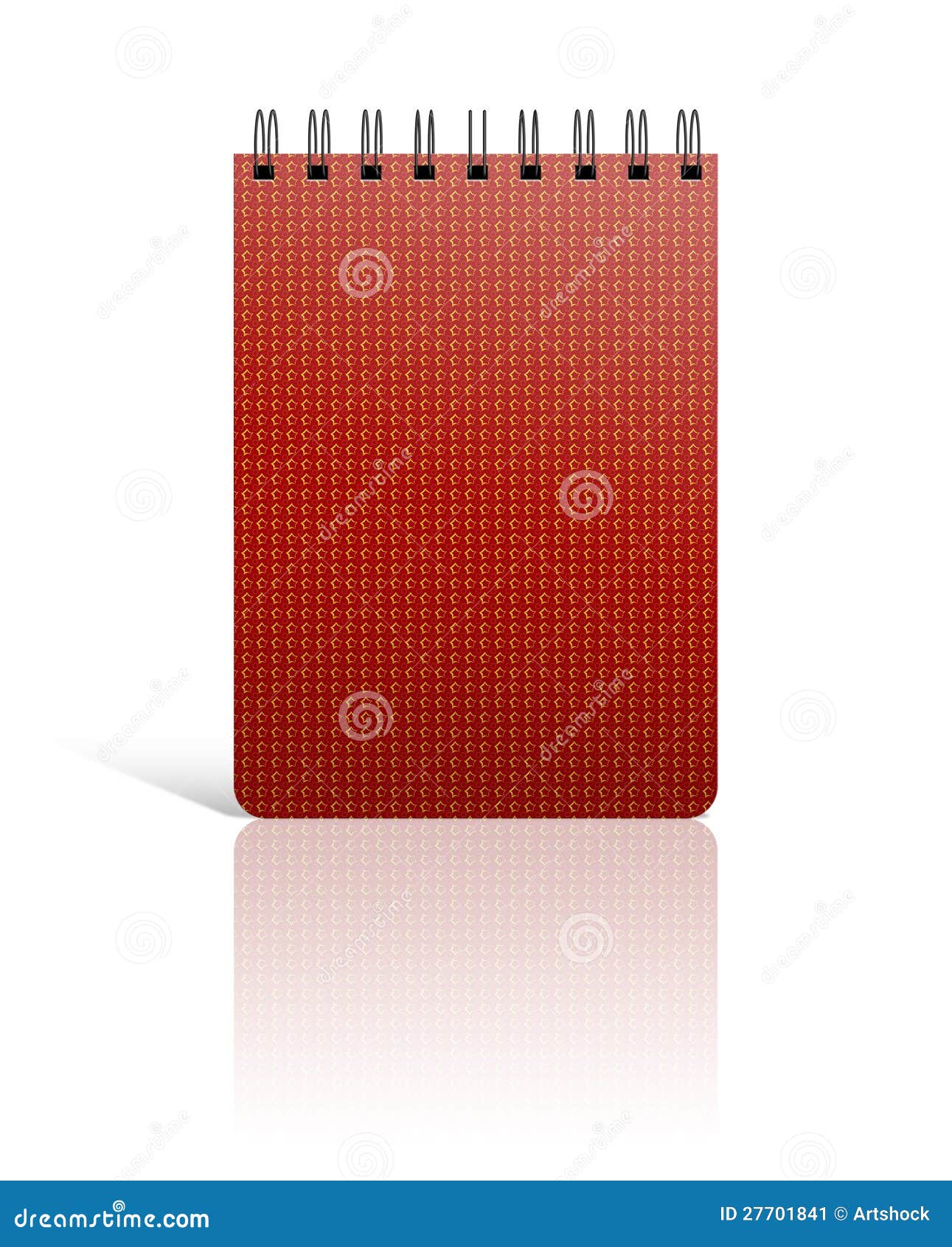 The red cover of Note book stock illustration. Illustration of notepad