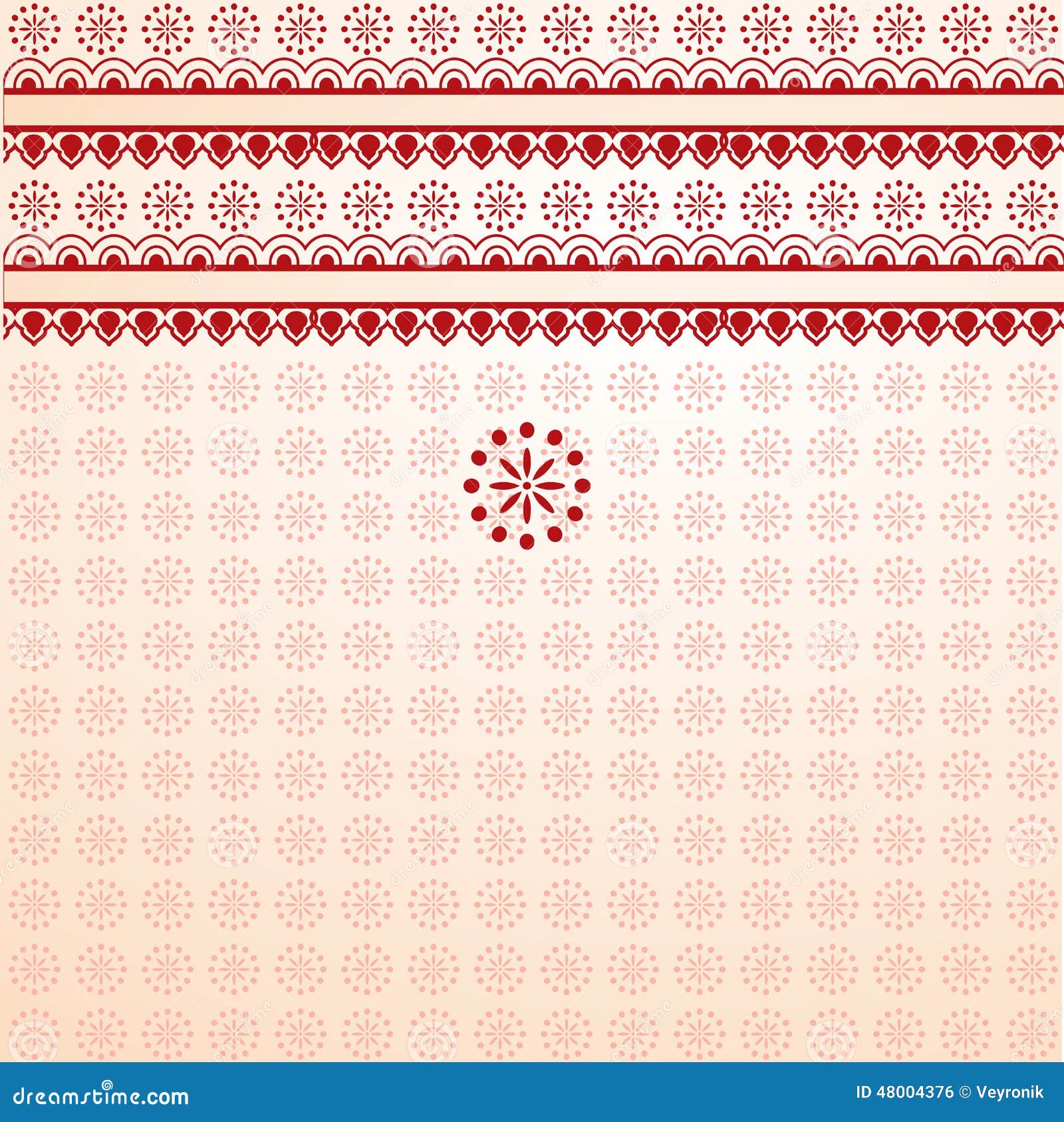 Red and Cream Indian Henna Banner Stock Vector - Illustration of abstract,  flower: 48004376