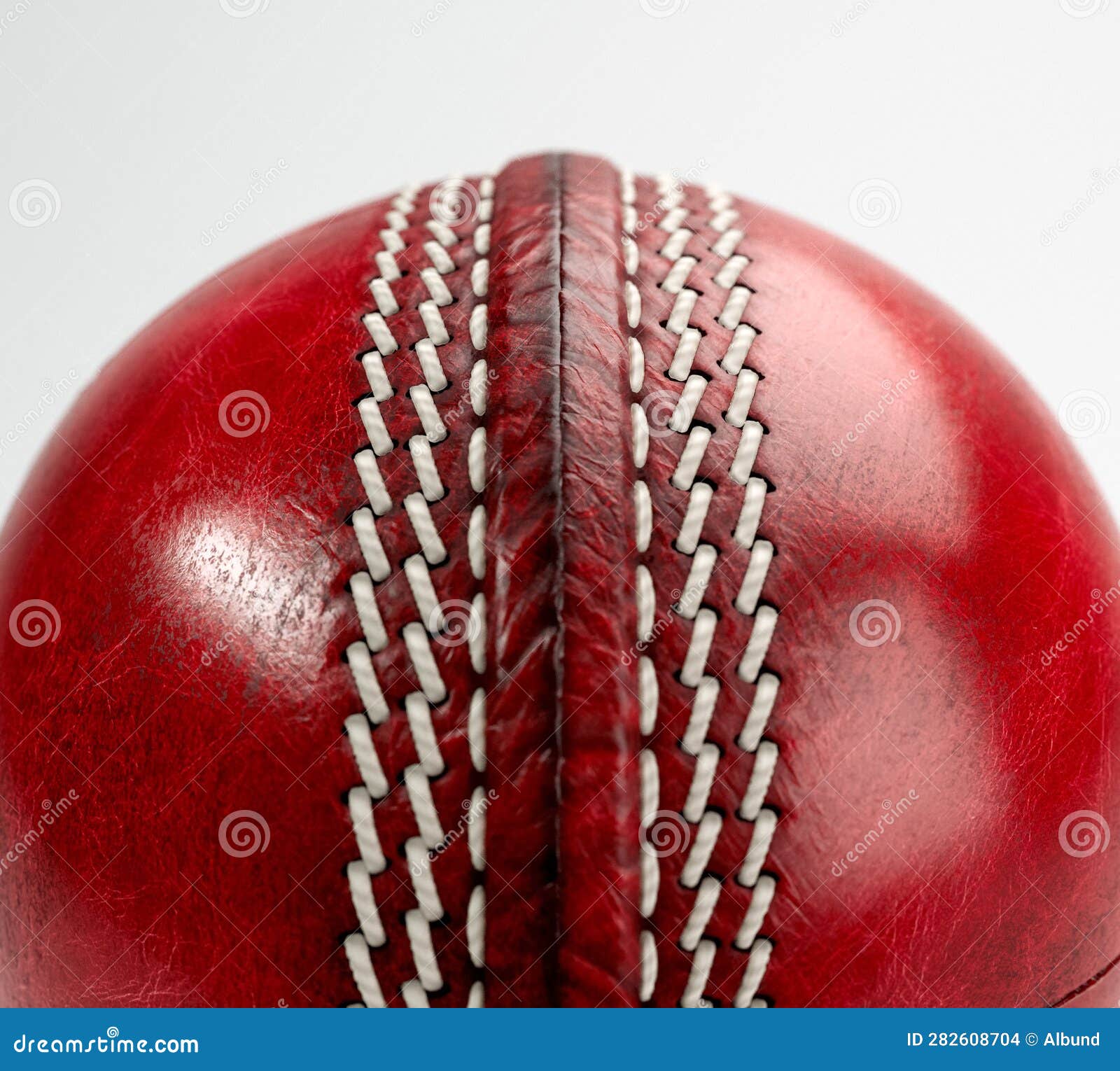 Red Cricket Ball stock illustration. Illustration of ball 282608704