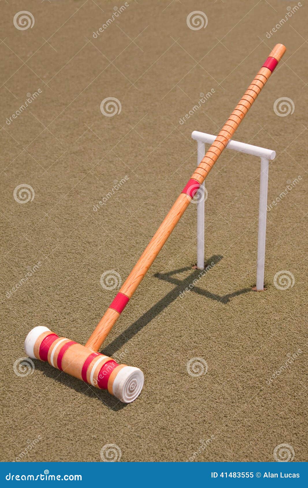 Red Croquet Mallet stock image. Image of traditional 41483555