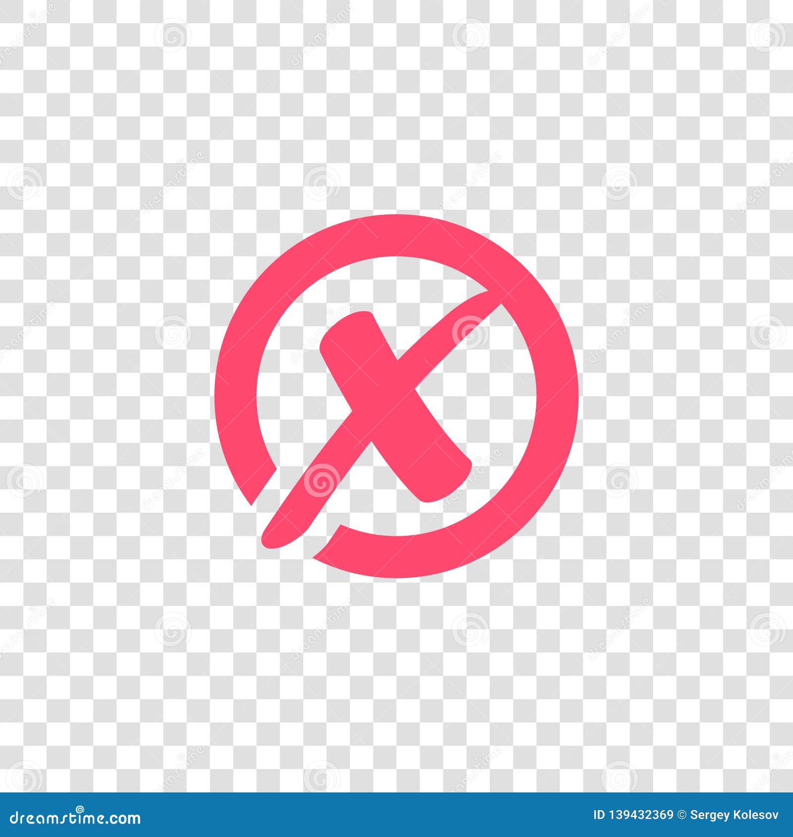 red x icon transparent