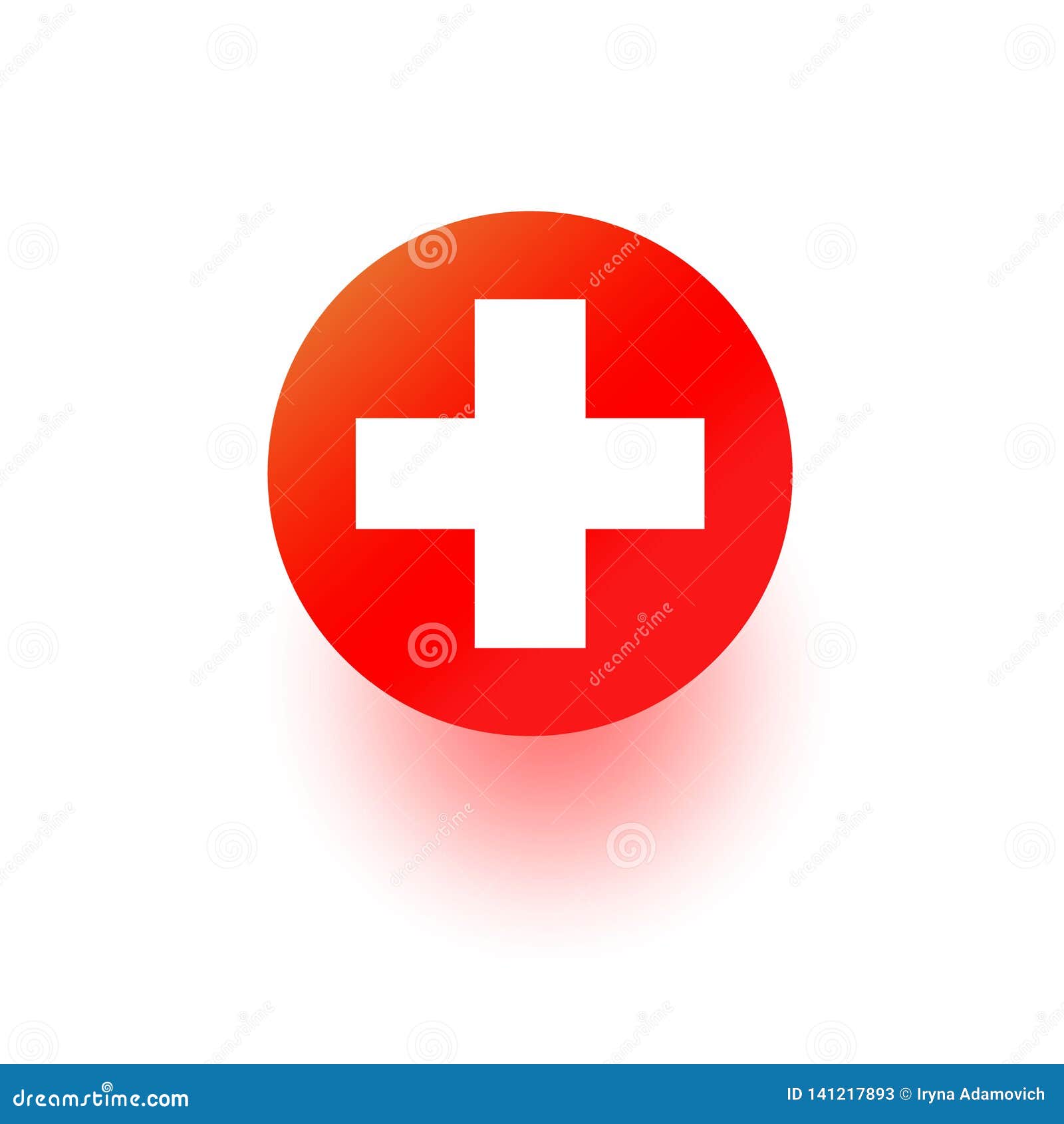 red cross  icon, hospital sign. medical health first aid   on vhite. modern gradient 