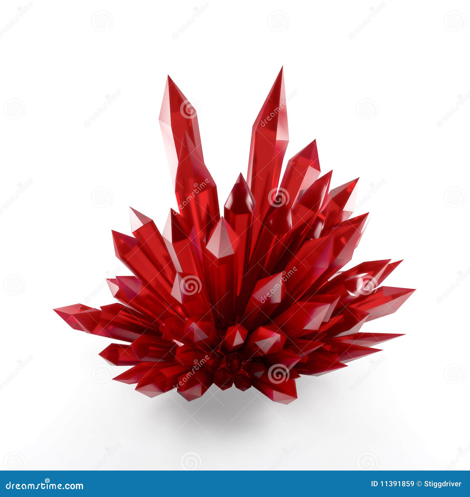 Red crystals stock illustration. Illustration of crystalline - 11391859