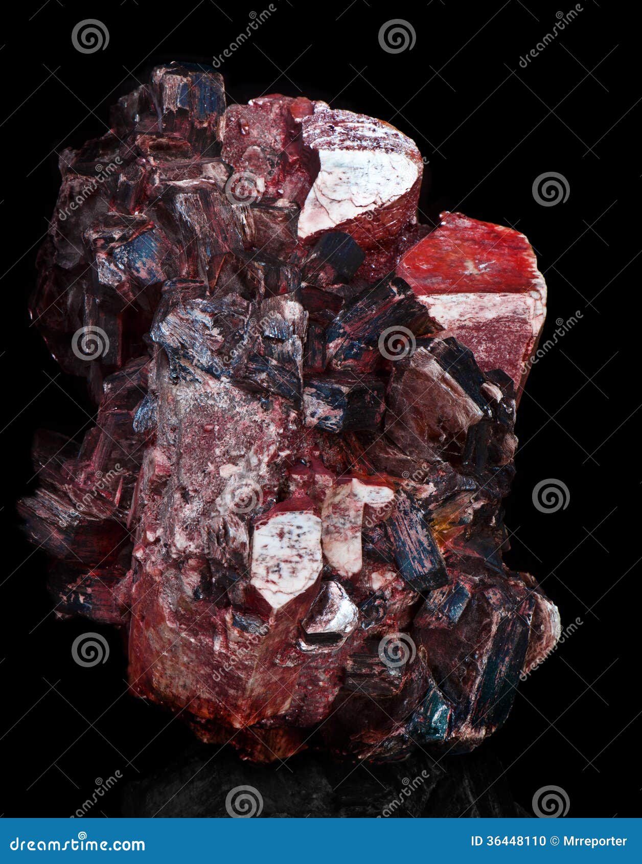 Red crystals stock photo. Image of natural, gemstone - 36448110