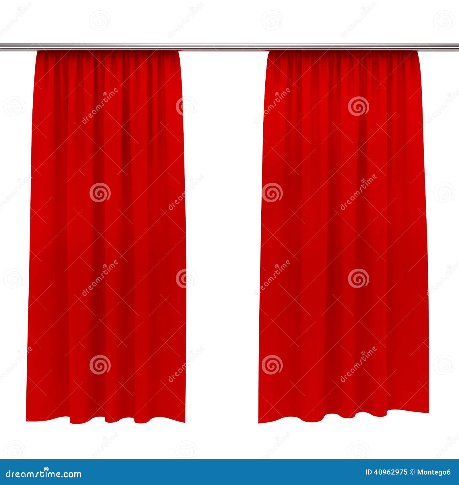 Red curtains stock illustration. Illustration of decor 40962975