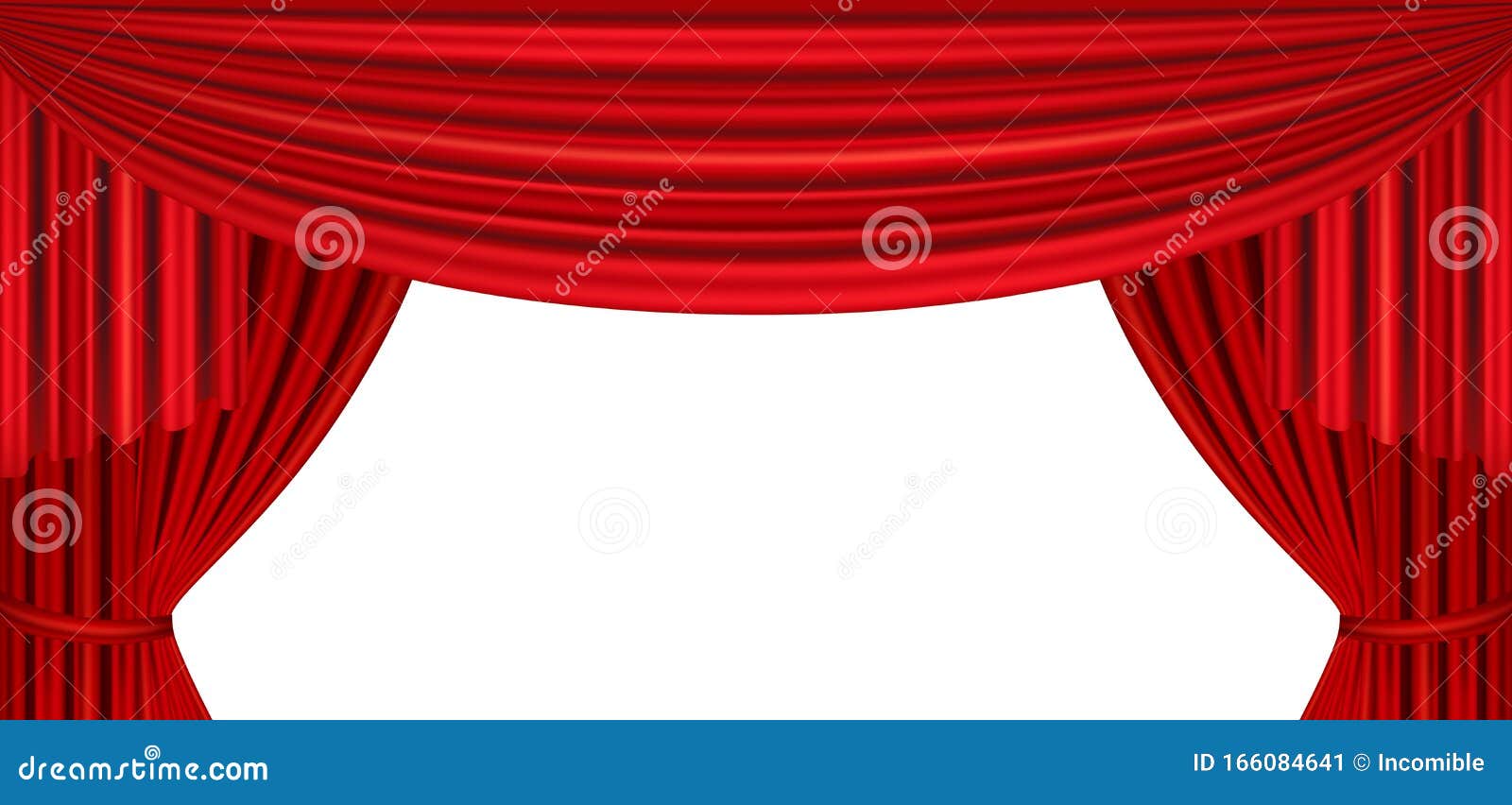 Red Curtains of Theater Stage. Stock Vector - Illustration of open,  culture: 166084641