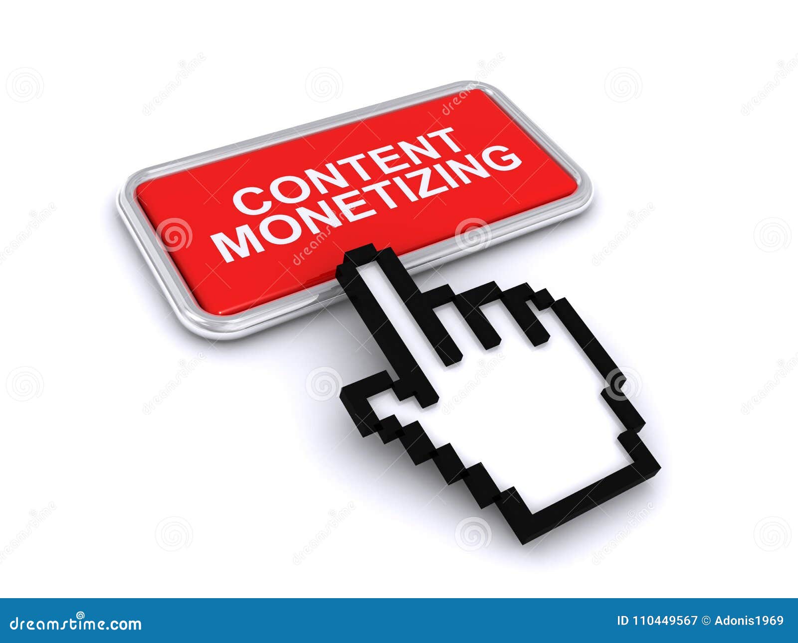 content monetizing button