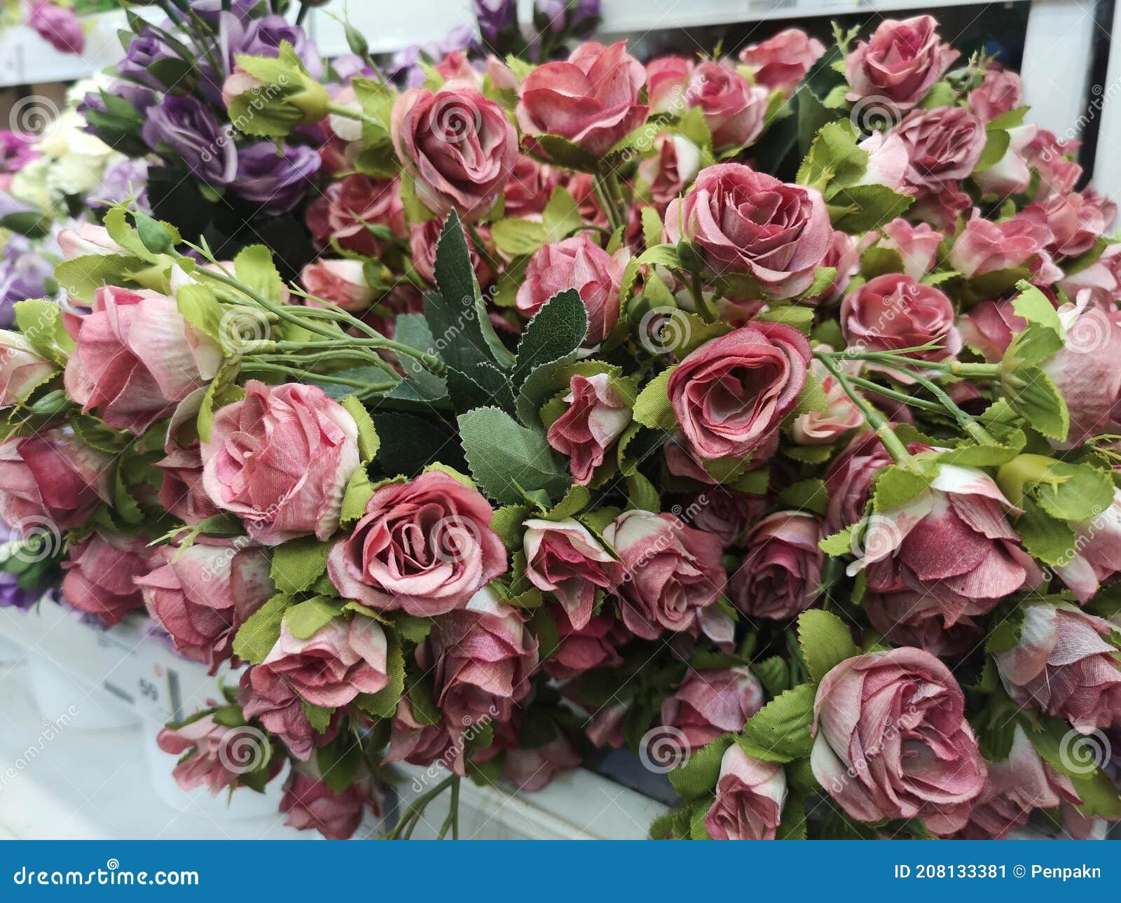 https://thumbs.dreamstime.com/z/red-dark-pink-violet-rose-handmade-beautiful-artificial-bouquet-flowers-decoration-ornamental-background-vintage-classic-tone-208133381.jpg
