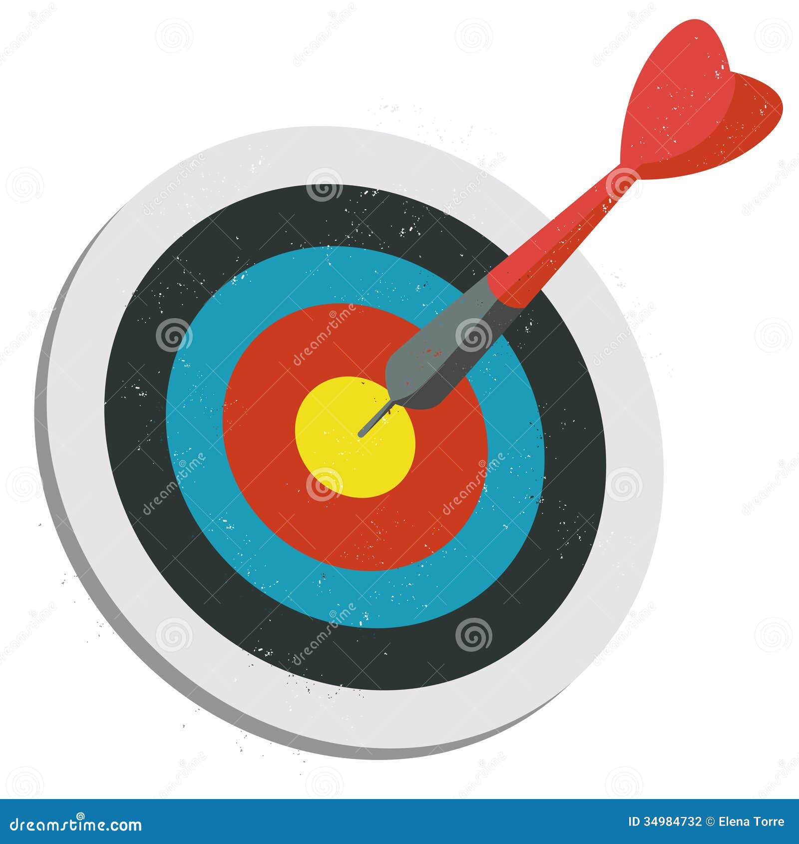 red dart hitting target
