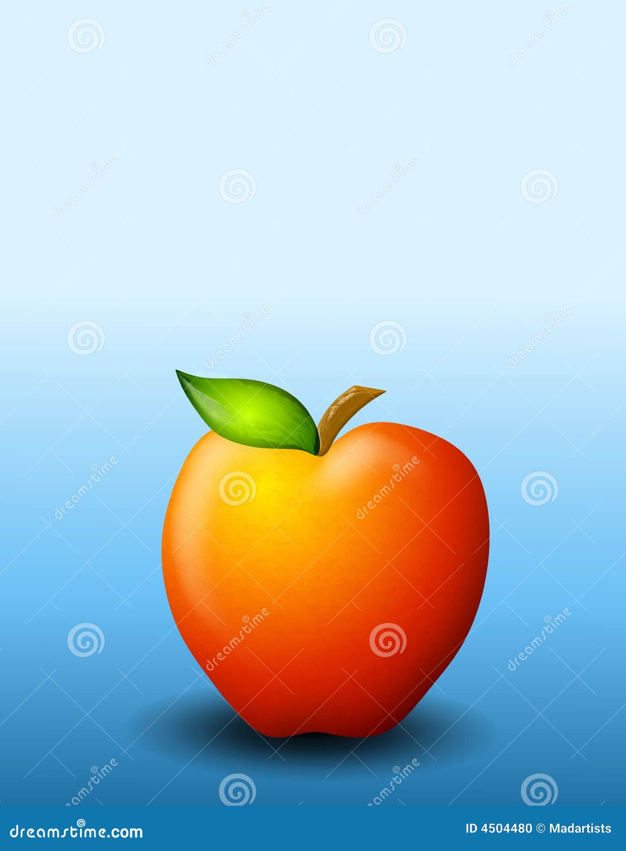 Red Delicious Apple Background Stock Illustration Illustration of