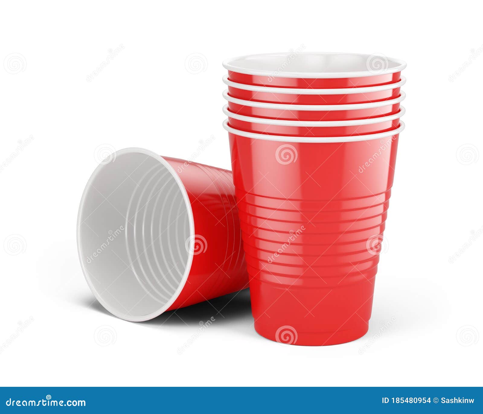 Two Red Party Cups Stock Illustration - Download Image Now - Cup, Red,  Disposable Cup - iStock