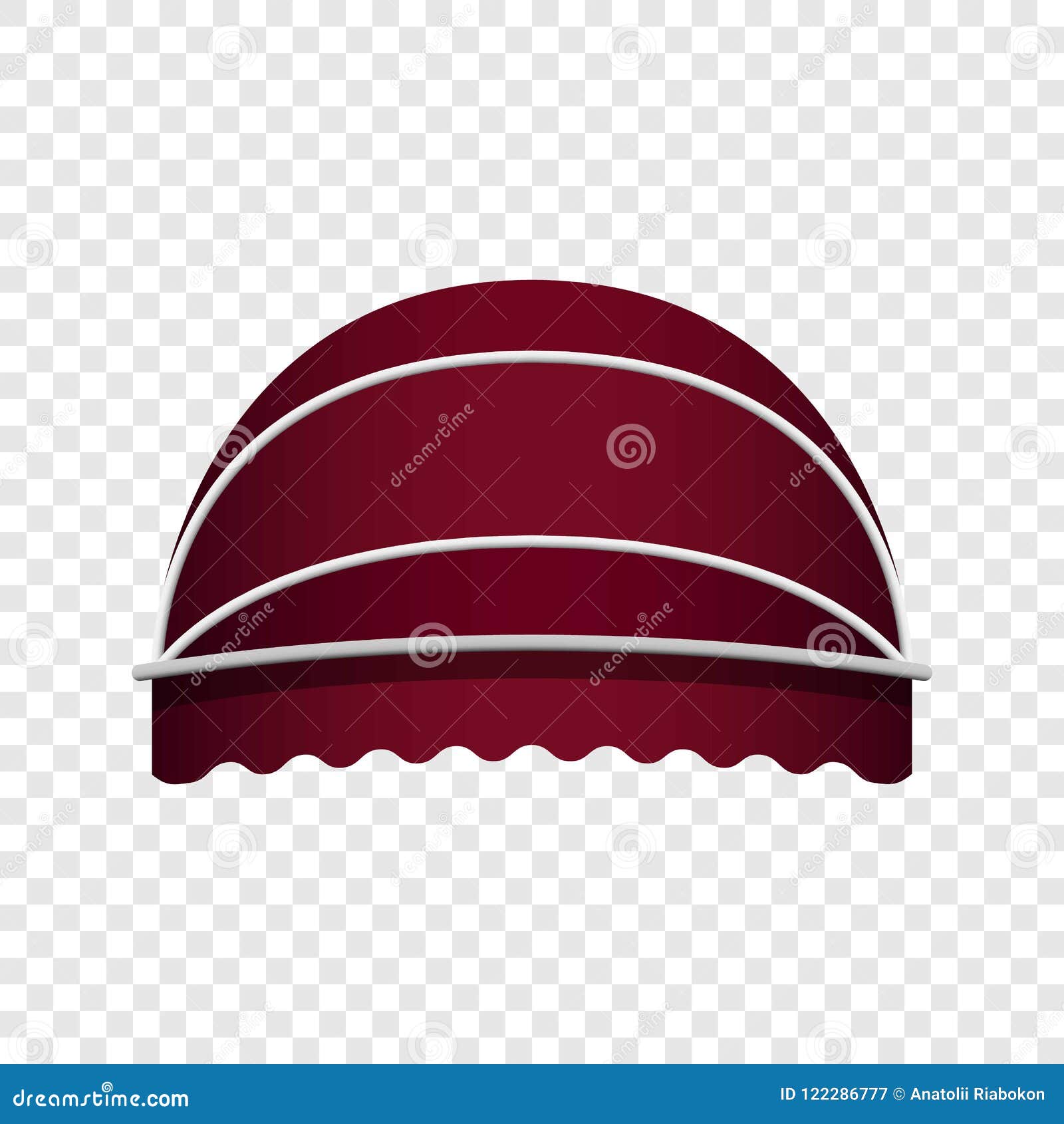 Download Red Dome Awning Mockup, Realistic Style Stock Vector ...