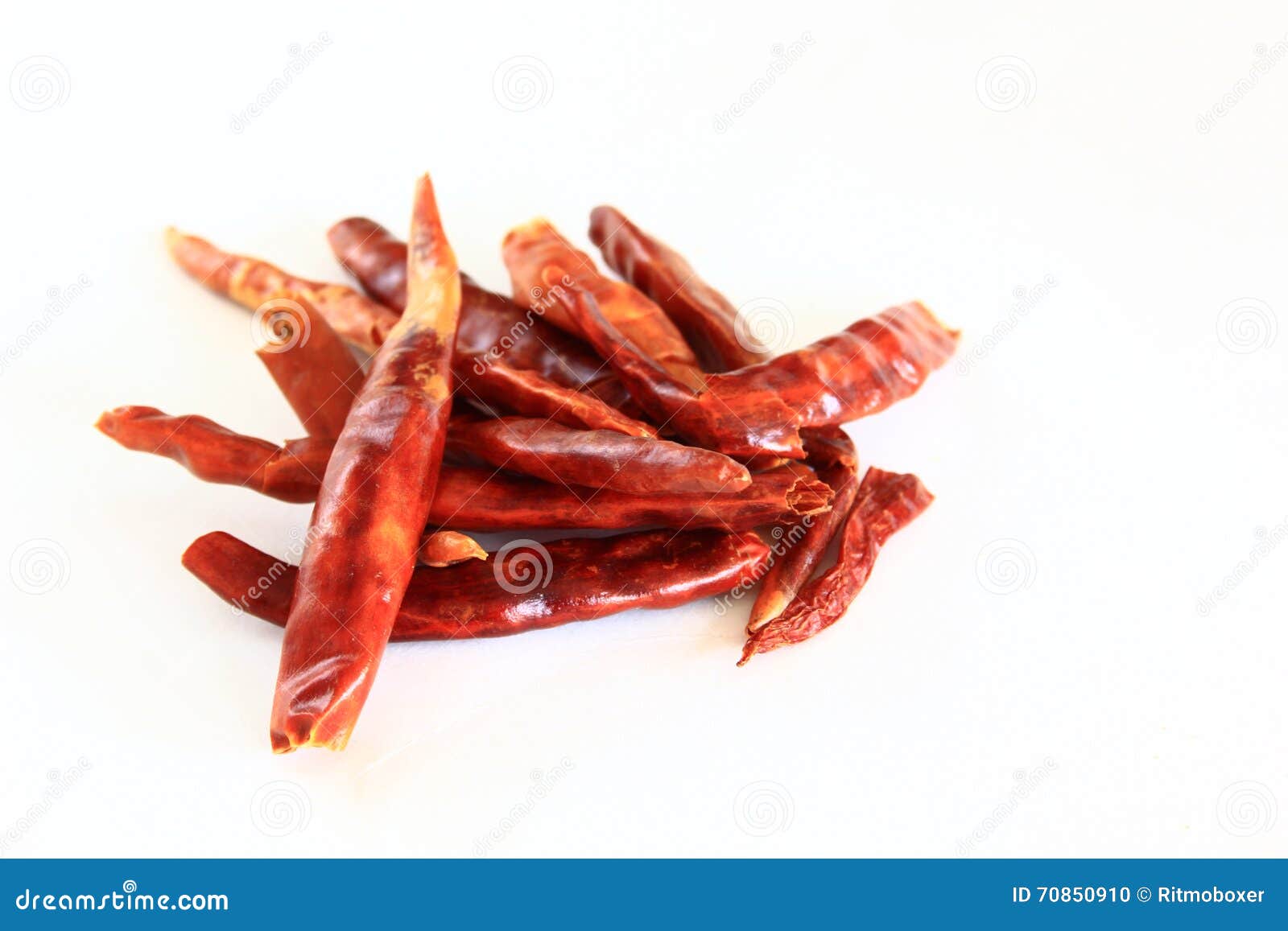 Red dried chili peppers stock photo. Image of peppers 70850910