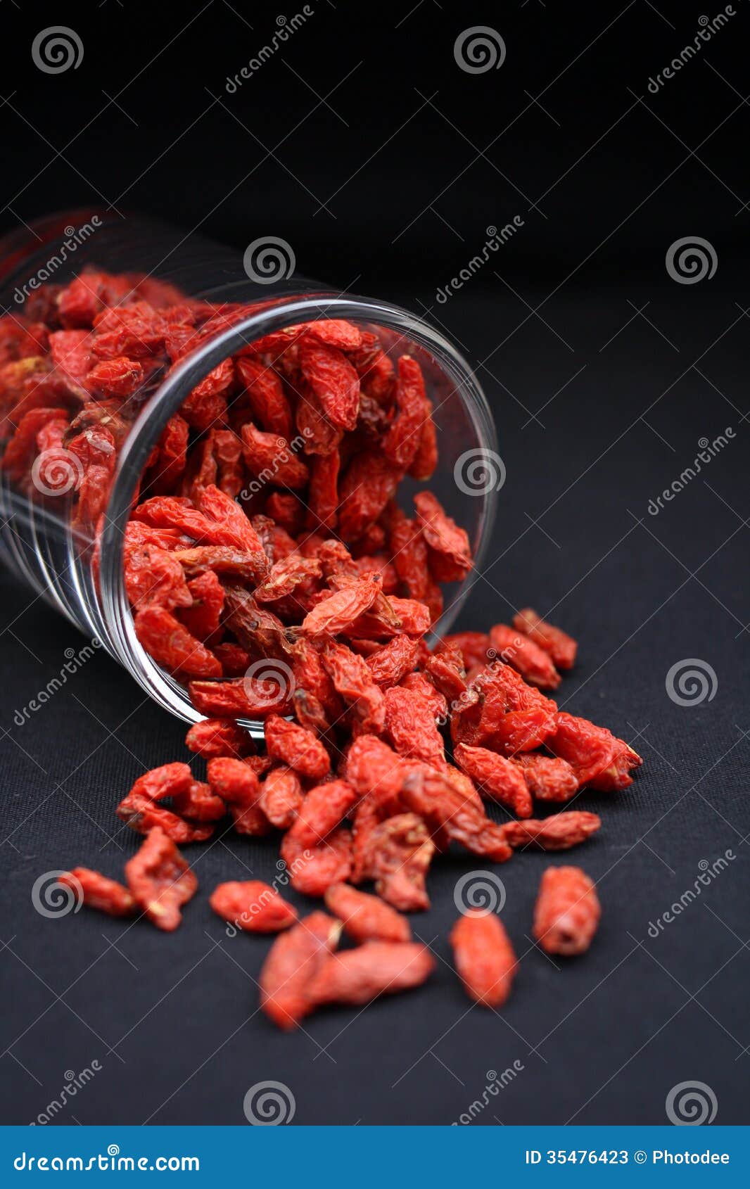 Red dried goji berries stock image. Image of nutritious 35476423