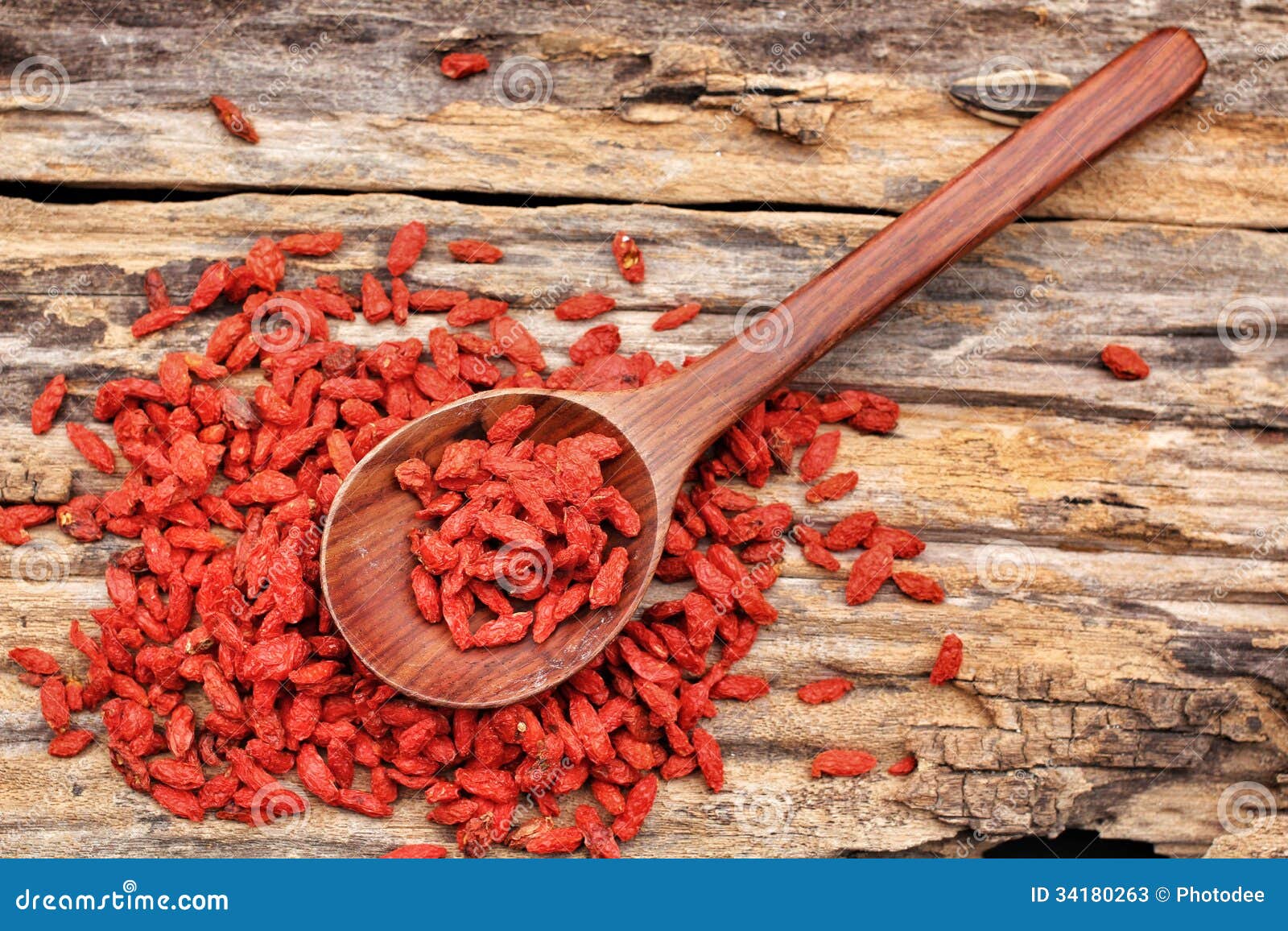 Red dried goji berries stock image. Image of fruit, superfood 34180263