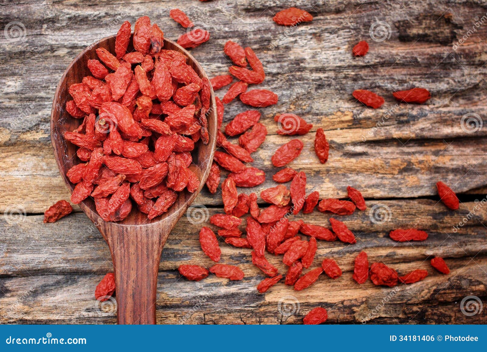 Red dried goji berries stock photo. Image of snack, antioxidant 34181406