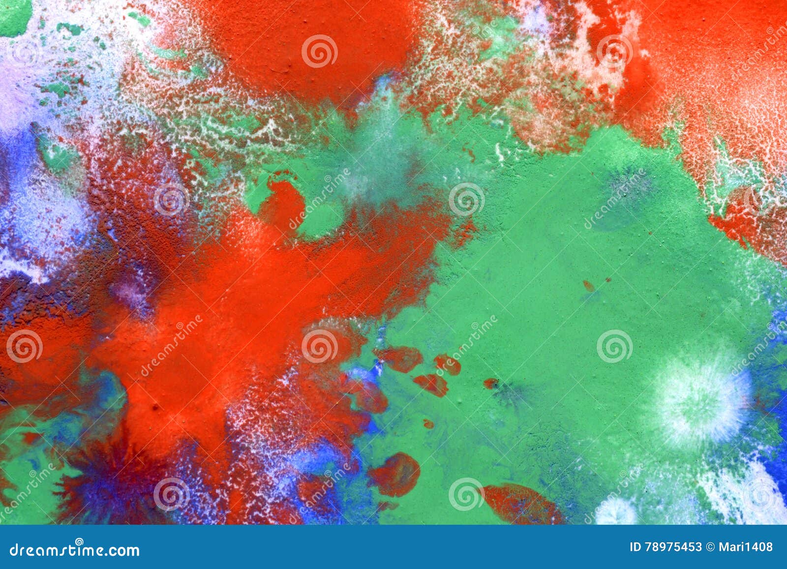 Red Drops, Blue Green Spots Stock Image Image of drip, blue 78975453