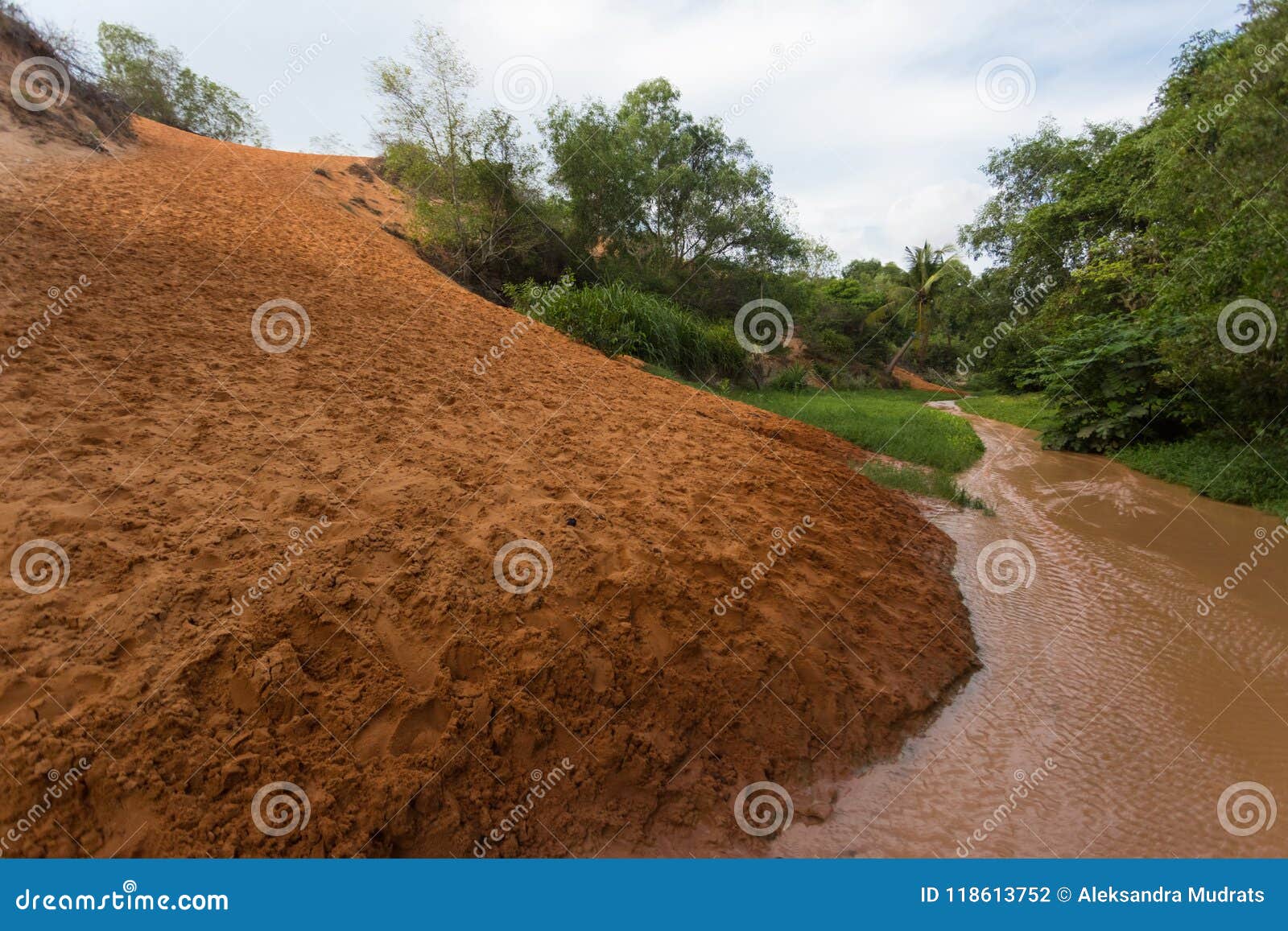 red dune and red sand, mui ne, phan thiet, vietnam