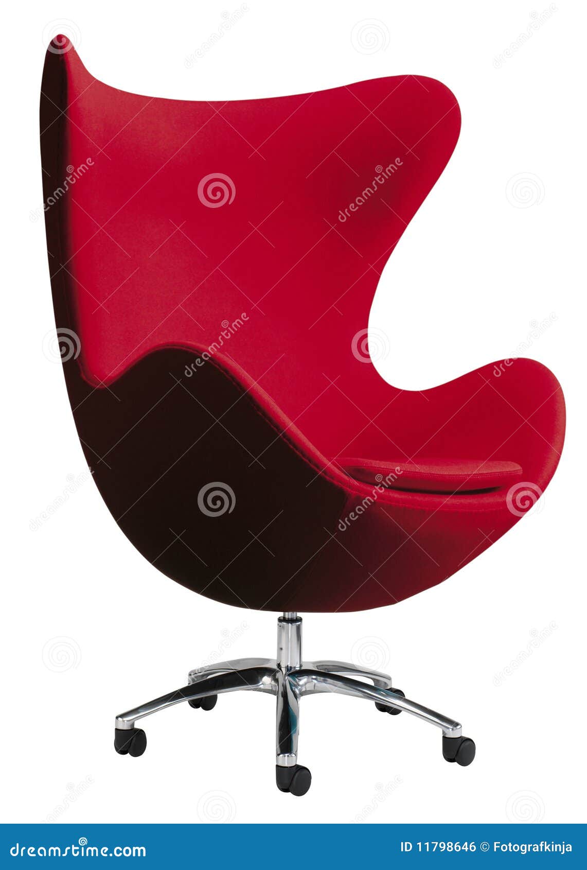 Red Egg Chair Stock Photo Image Of Manager Furniture 11798646