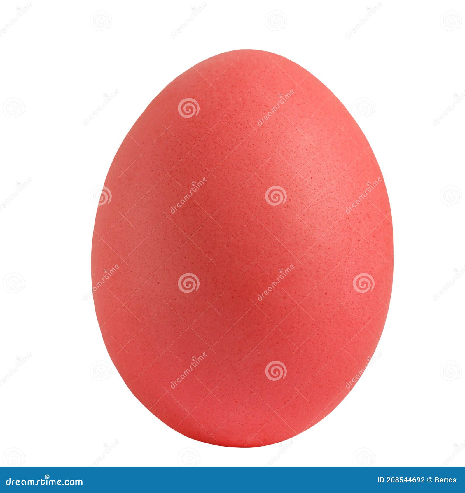 red egg isolared on white bakground