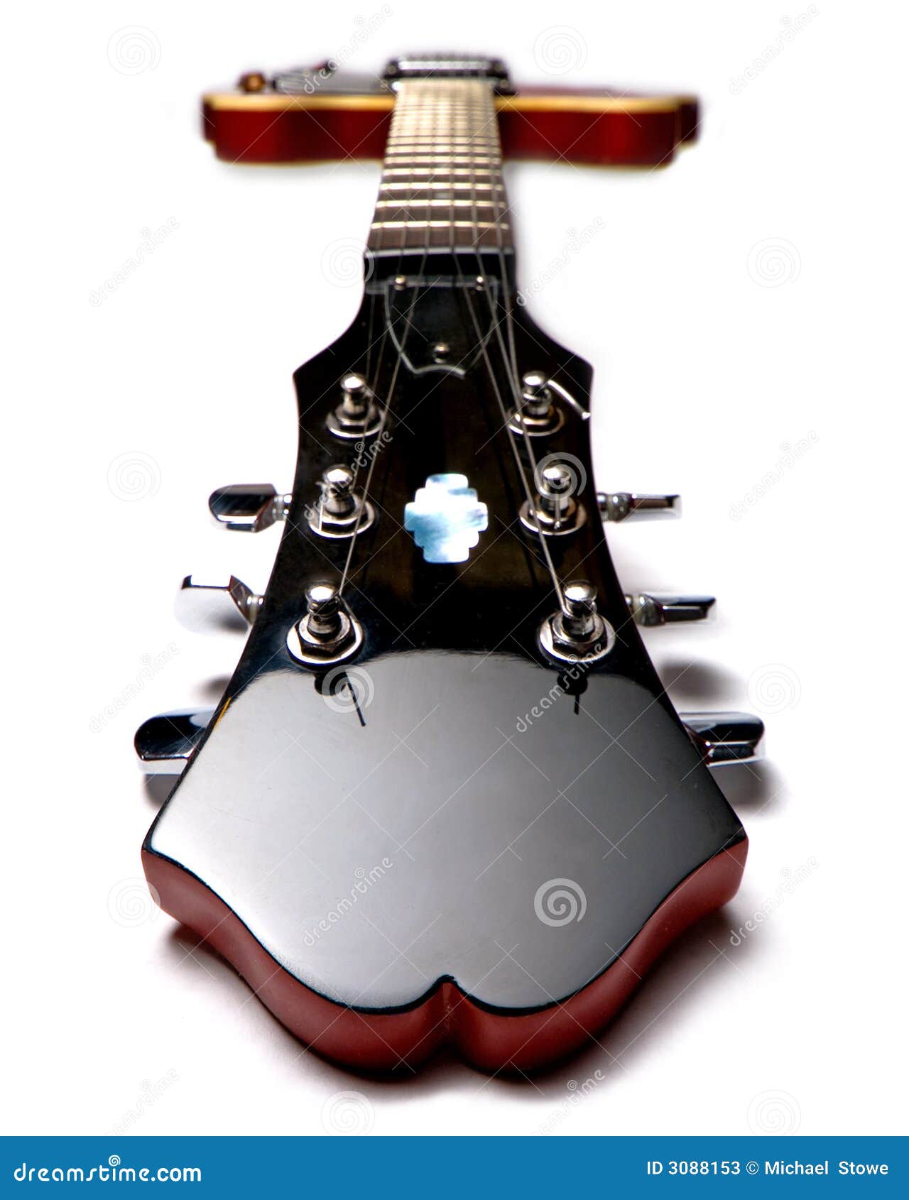Red Electric Guitar on Back Stock Image Image of classic, body 3088153