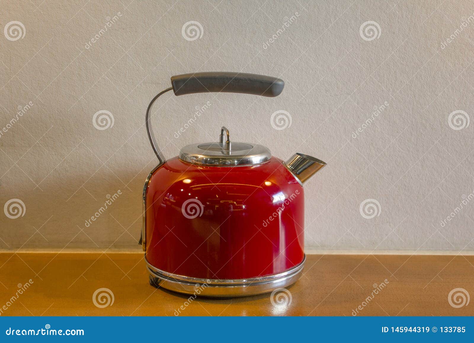 red electric kettle